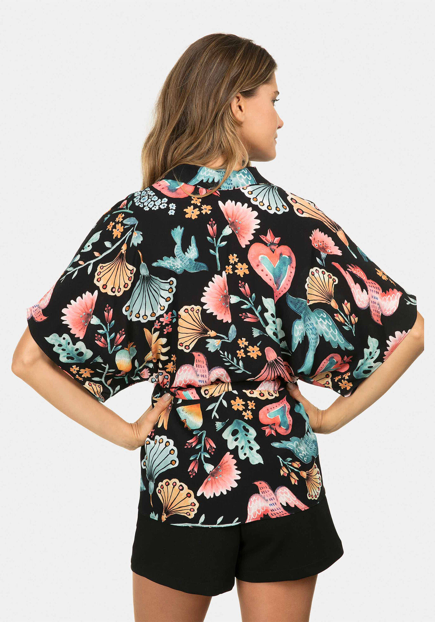 Camisa Amarra&ccedil;&atilde;o Estampa, , large.