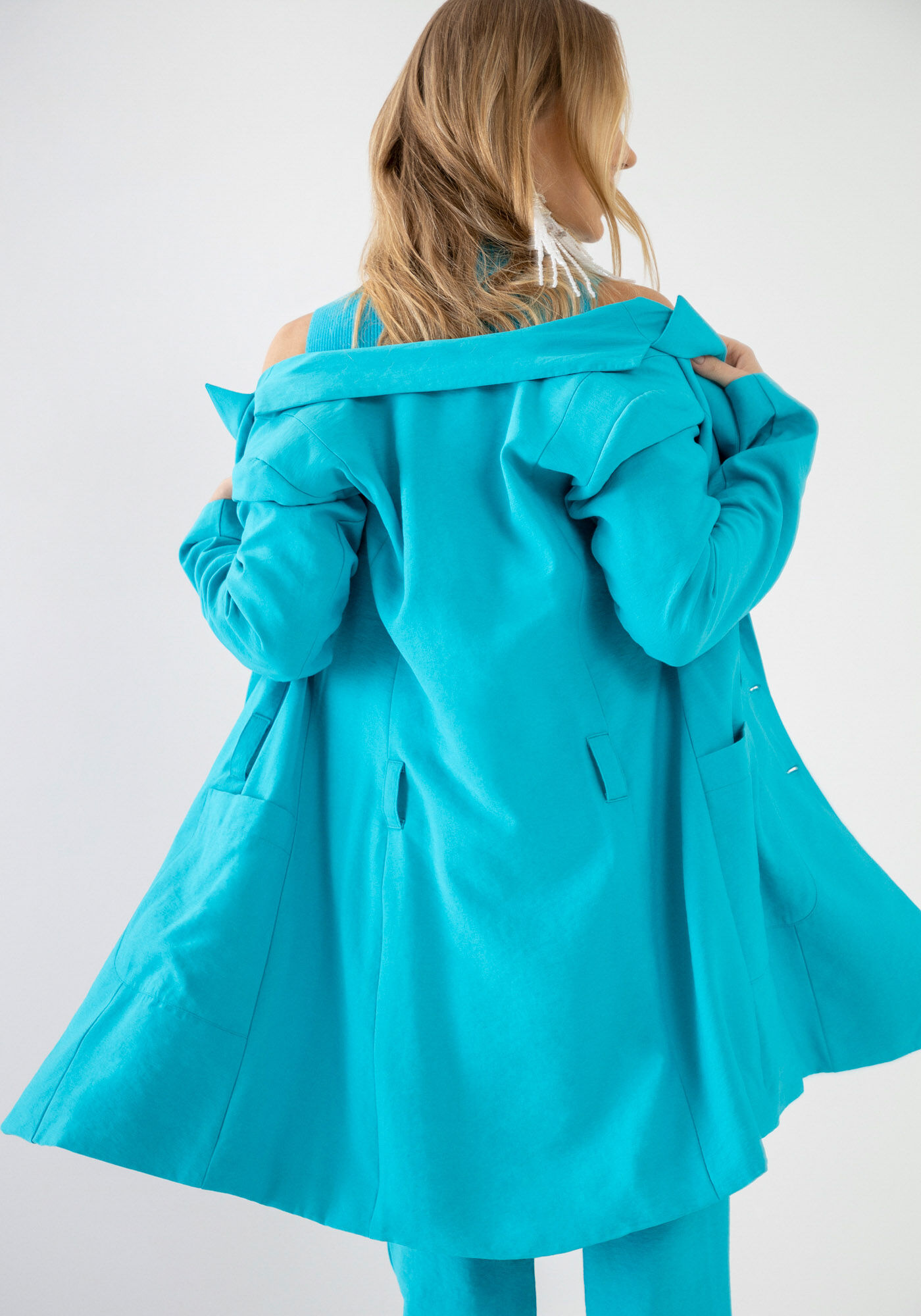 Blazer Alongado Boyfriend com Cinto, , large.