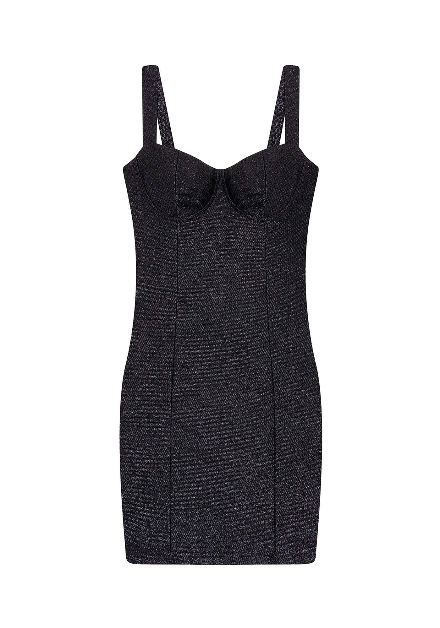 Vestido Malha Eccentric Shine Curto, , large.