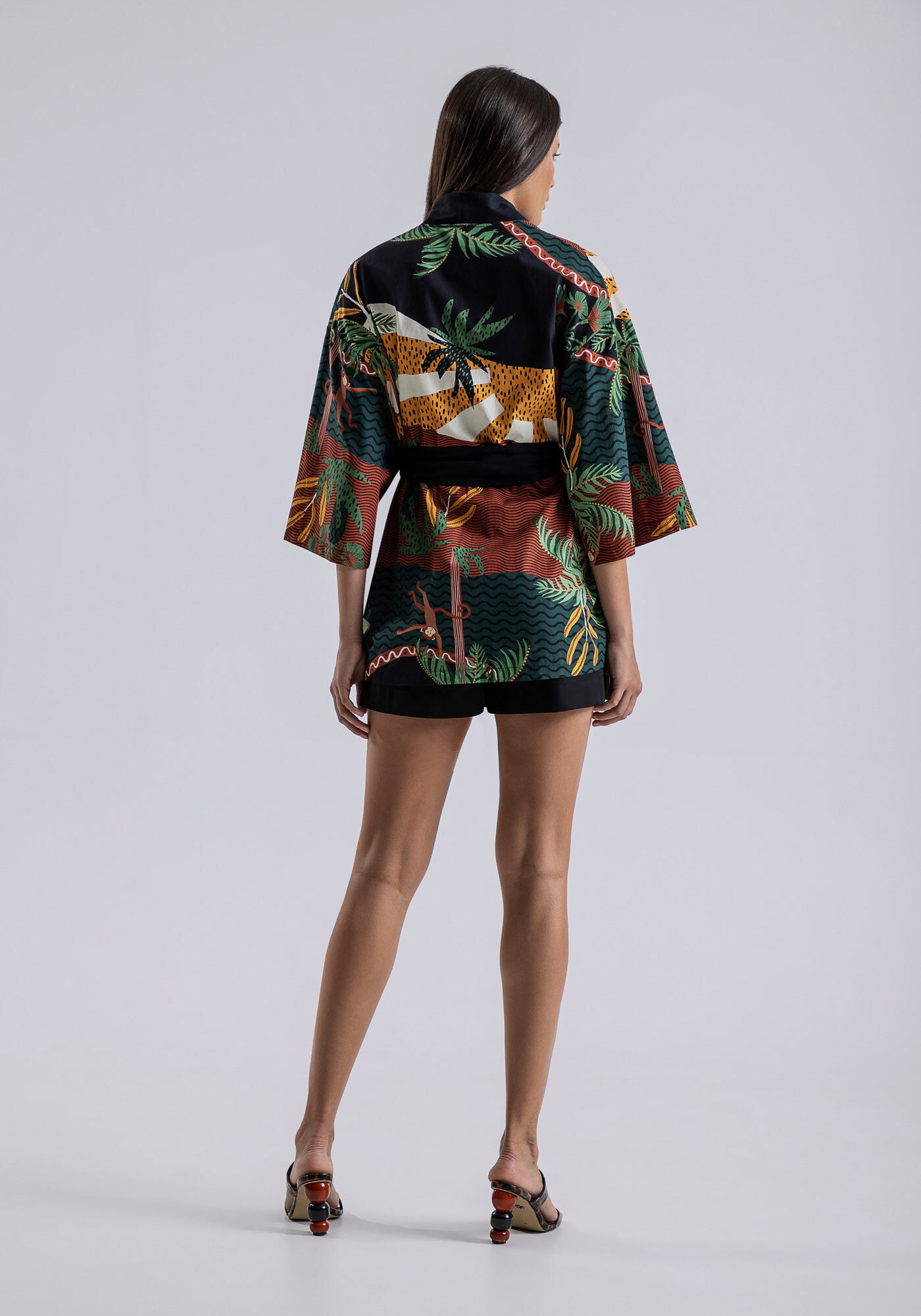 Sobreposi&ccedil;&atilde;o Estampada em Tecido com Faixa, , large.