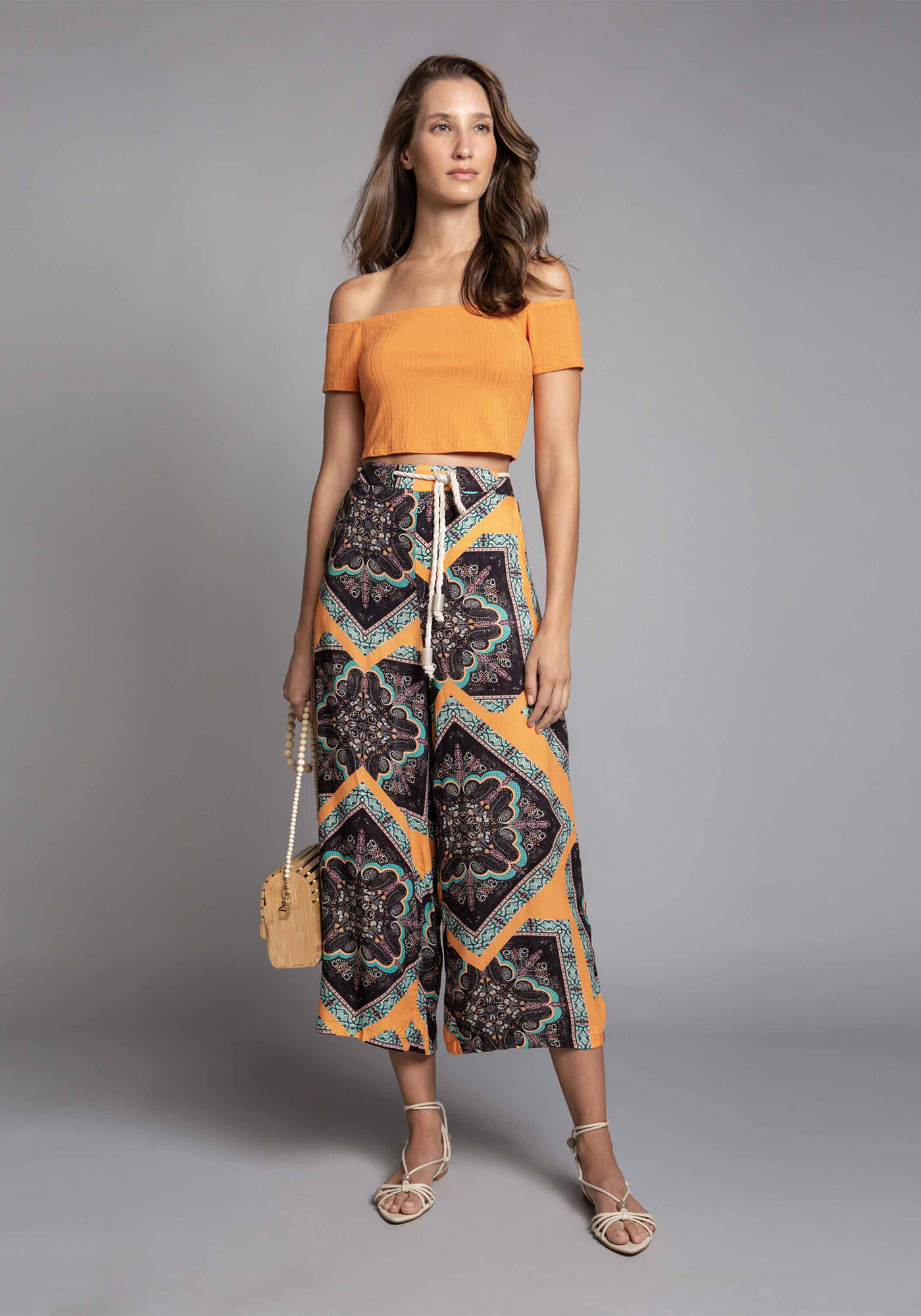 Calça shop pantacourt lezalez