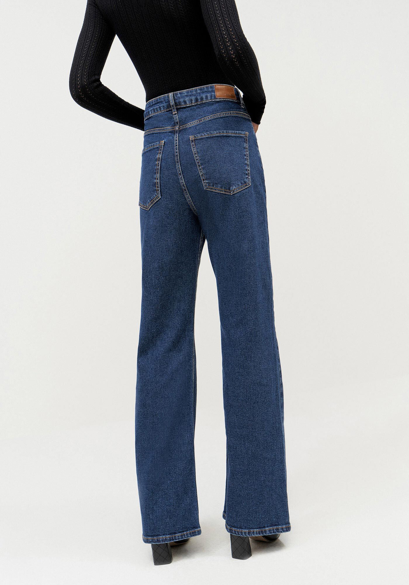 Cal&ccedil;a Jeans Wide Leg Comfort com Cintura Alta, , large.