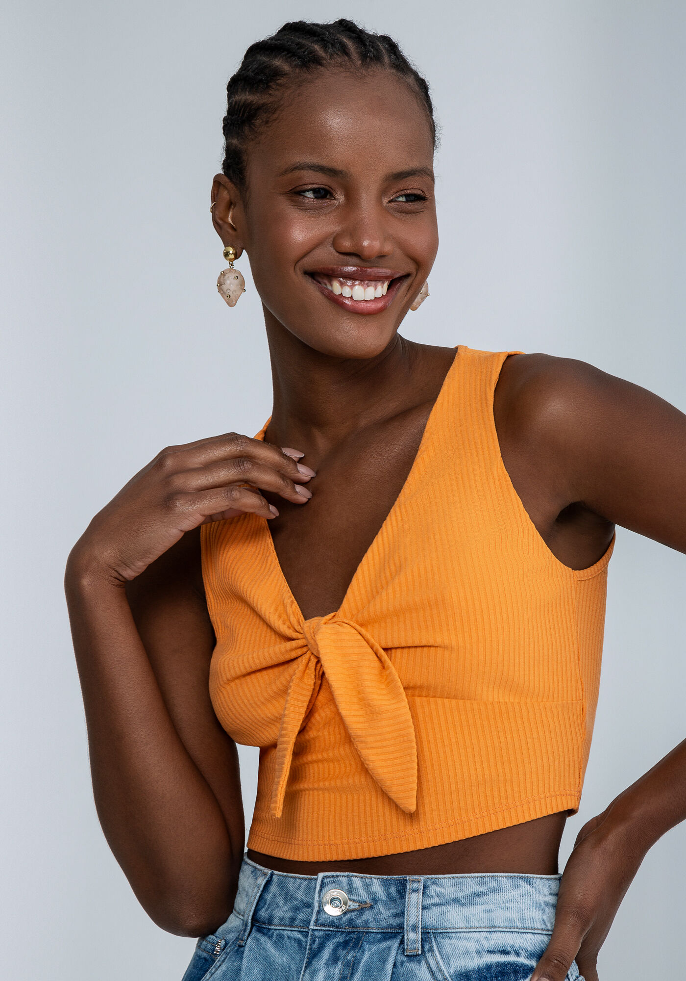 Regata Cropped La&ccedil;o Decote, , large.