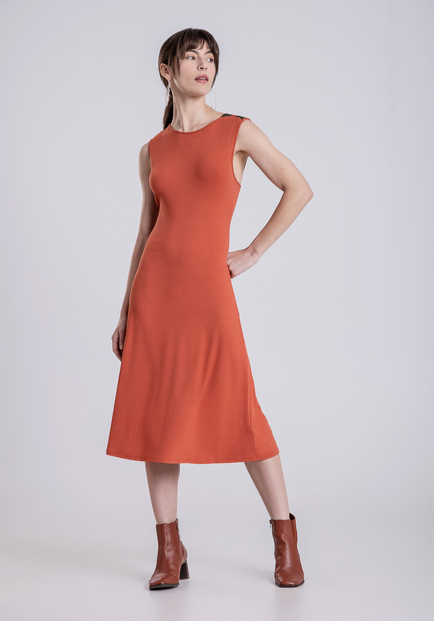 Vestido sem sales manga