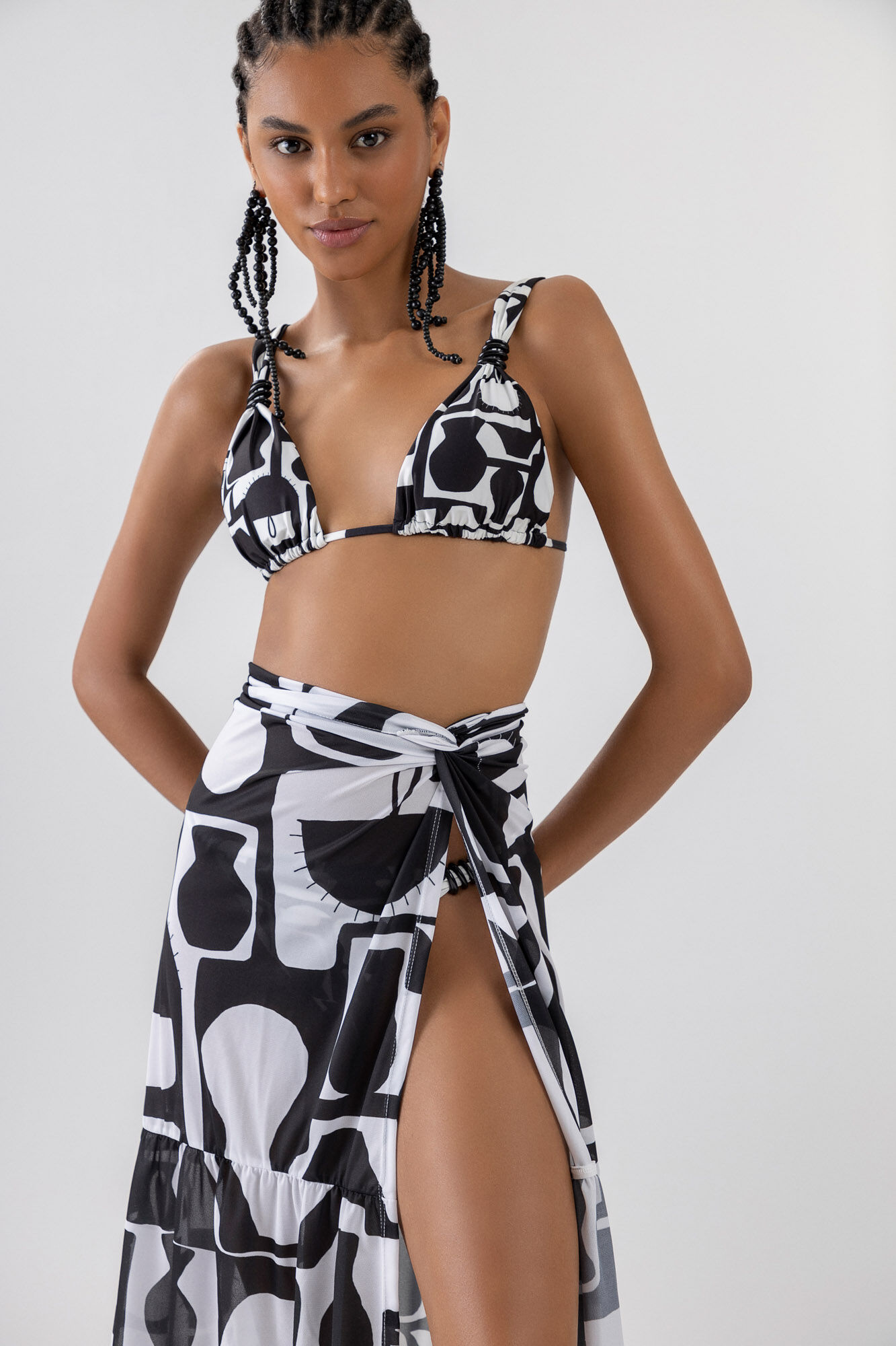 Top Biqu&iacute;ni Frente &Uacute;nica com Detalhe Al&ccedil;as, , large.