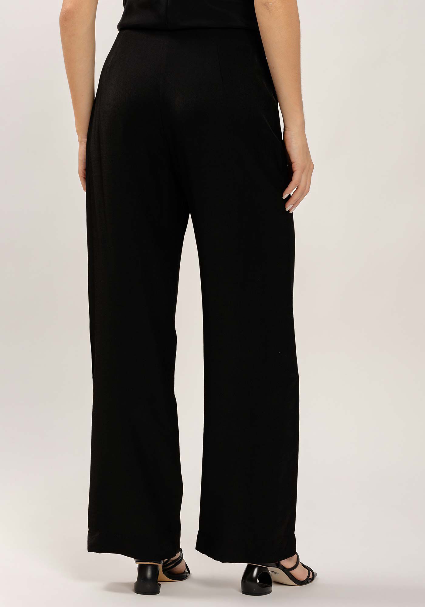 Cal&ccedil;a Wide Leg em Viscose Alfaiataria, , large.