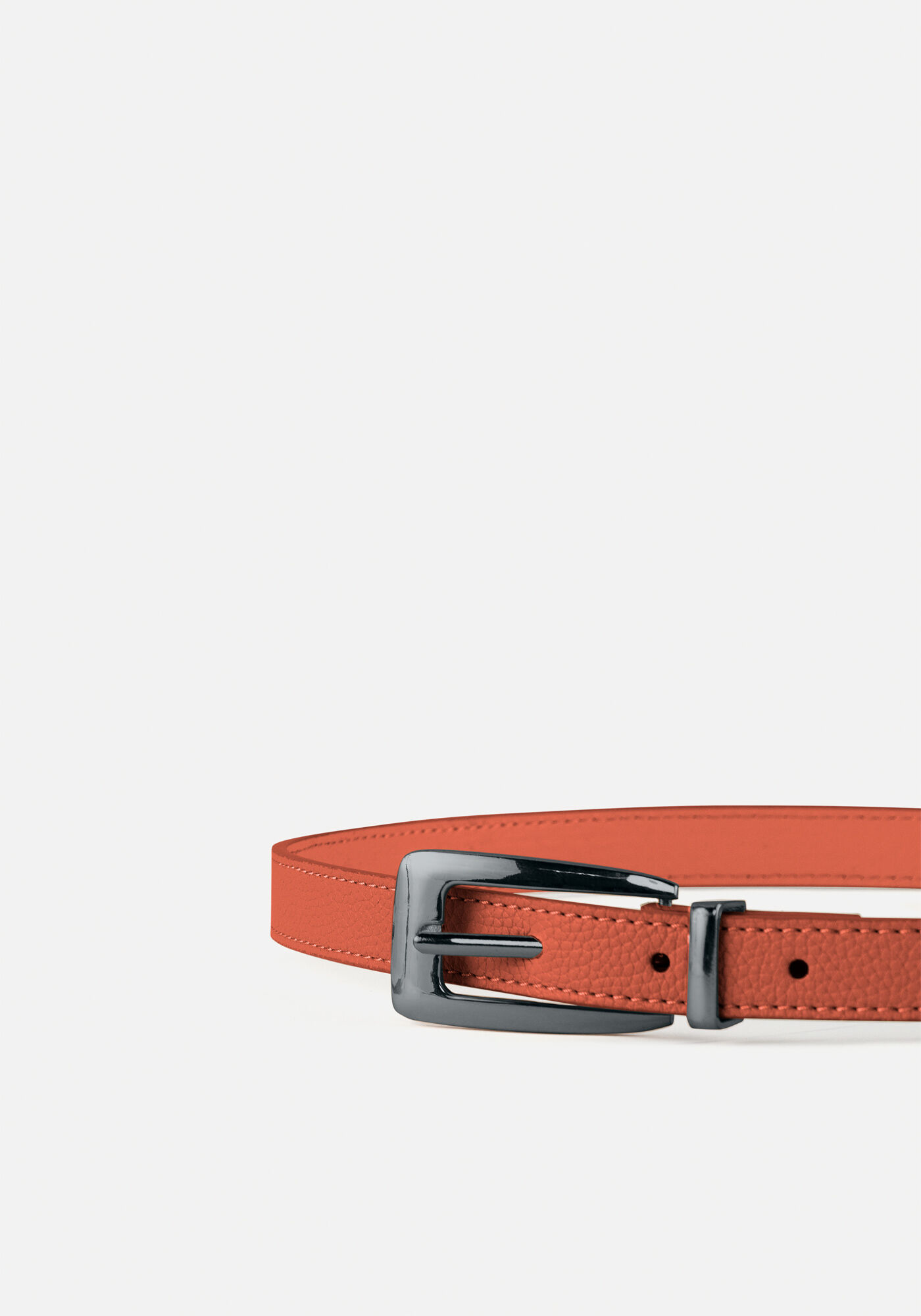 Cinto De Quadril Com Fivela E Ponteira Em Metal, LARANJA LOOSE, large.