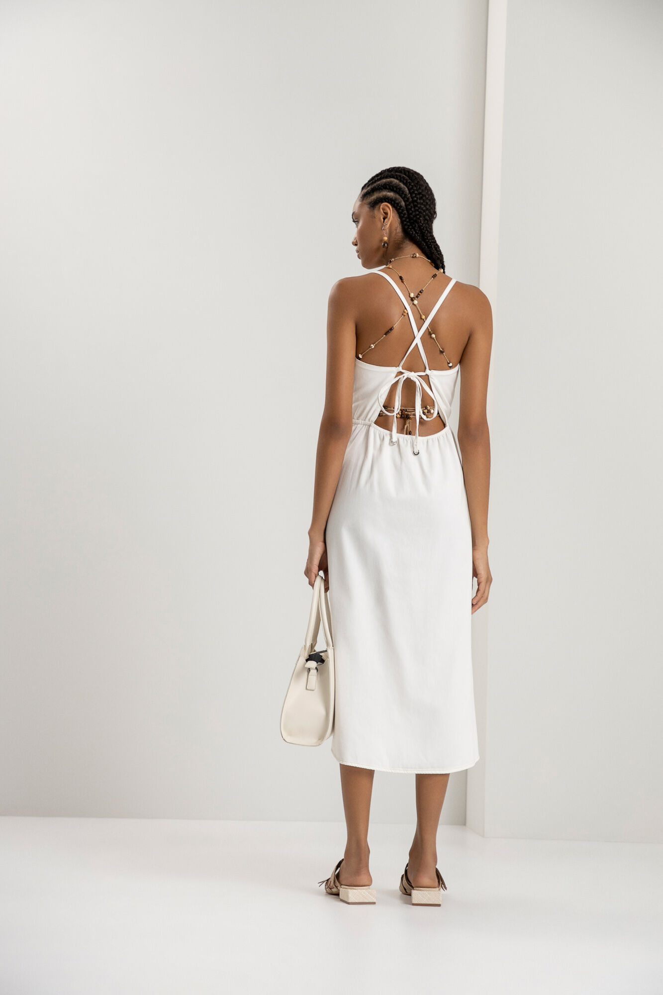 Vestido sarja midi online