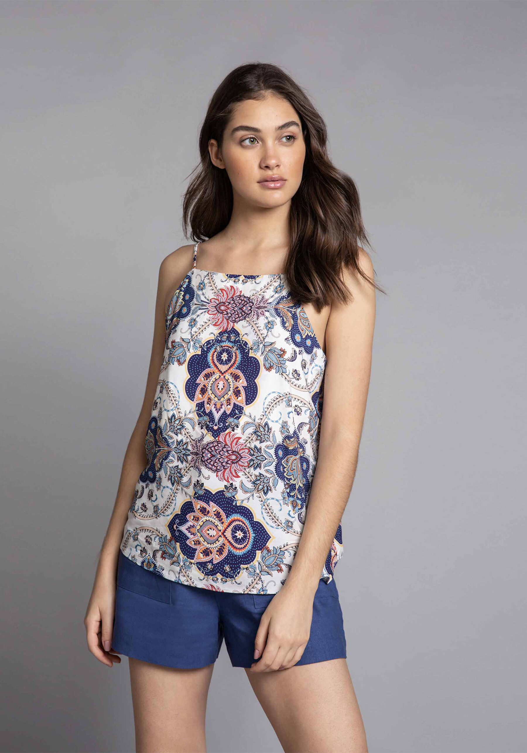 Blusa com Alças Estampa Bells Beach, . Blusa com Alças Estampa Bells Beach, , large.