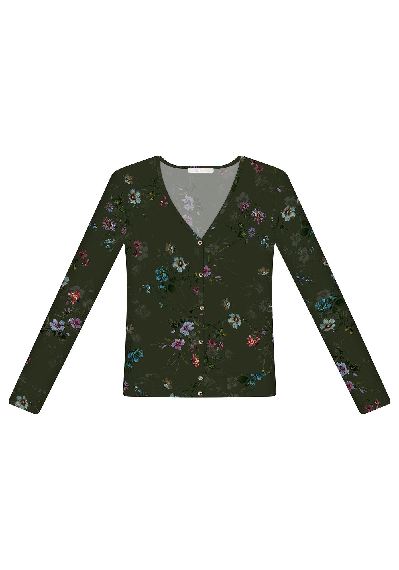 Cardigan Manga Longa Estampado, , large.