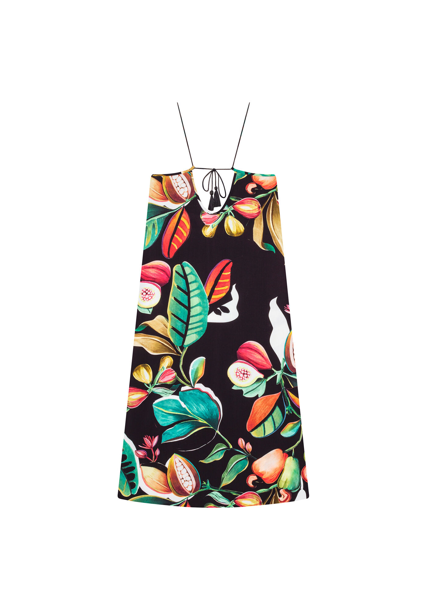 Vestido com Al&ccedil;as M&iacute;di Estampa, , large.