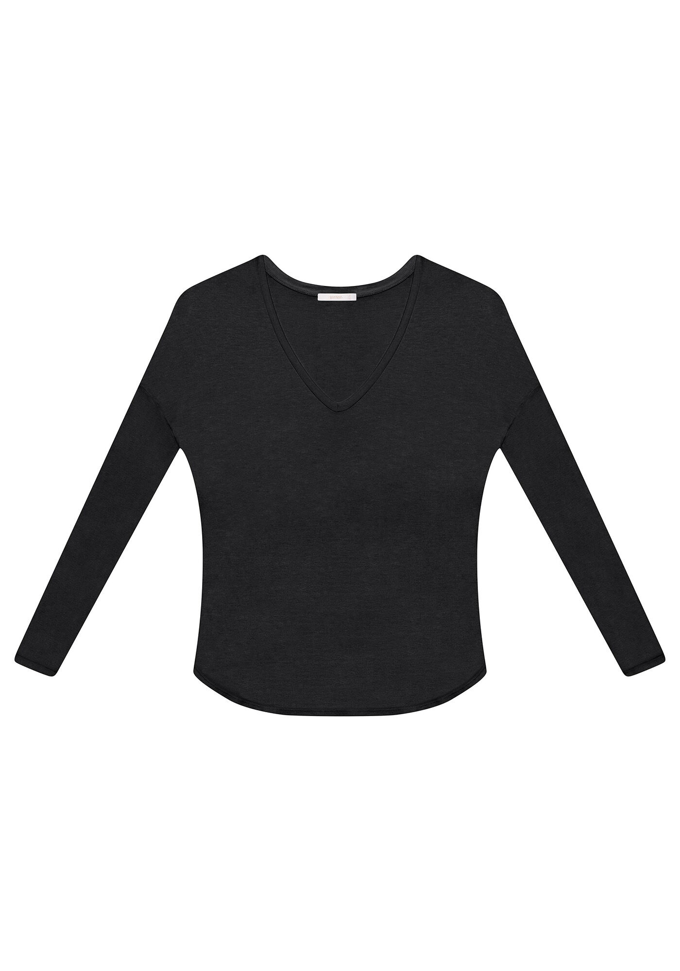 Blusa Manga Longa Decote V, , large.