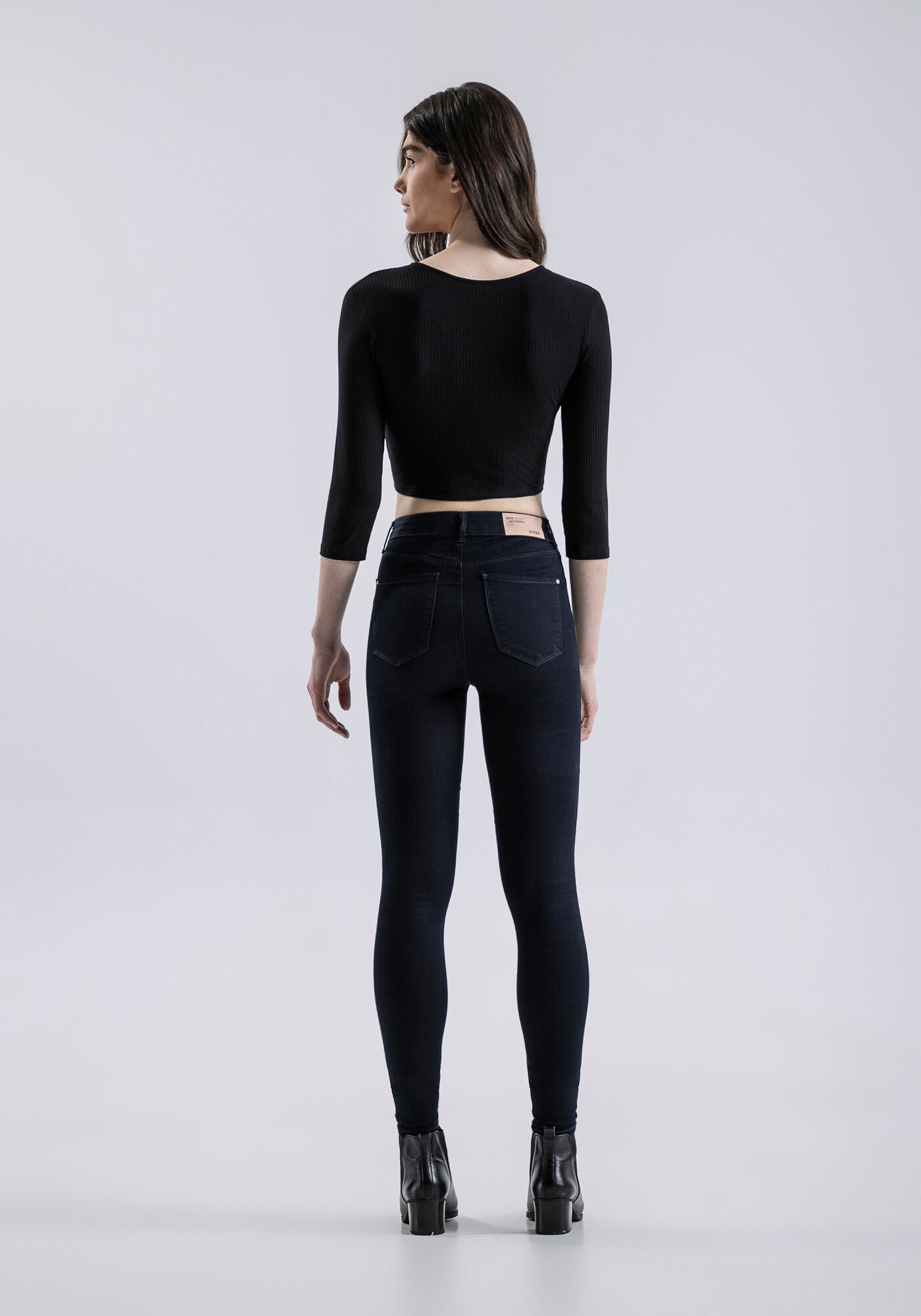 Cal&ccedil;a Jeans Aruba Super Alta com Elastic Denim, JEANS, large.