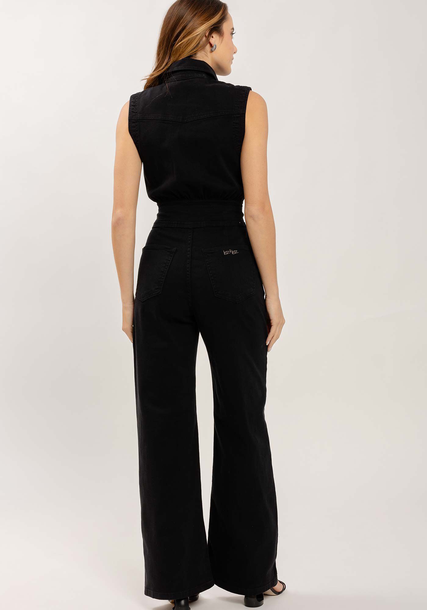 Macac&atilde;o Sarja Longo Utilit&aacute;rio com Bolsos, , large.