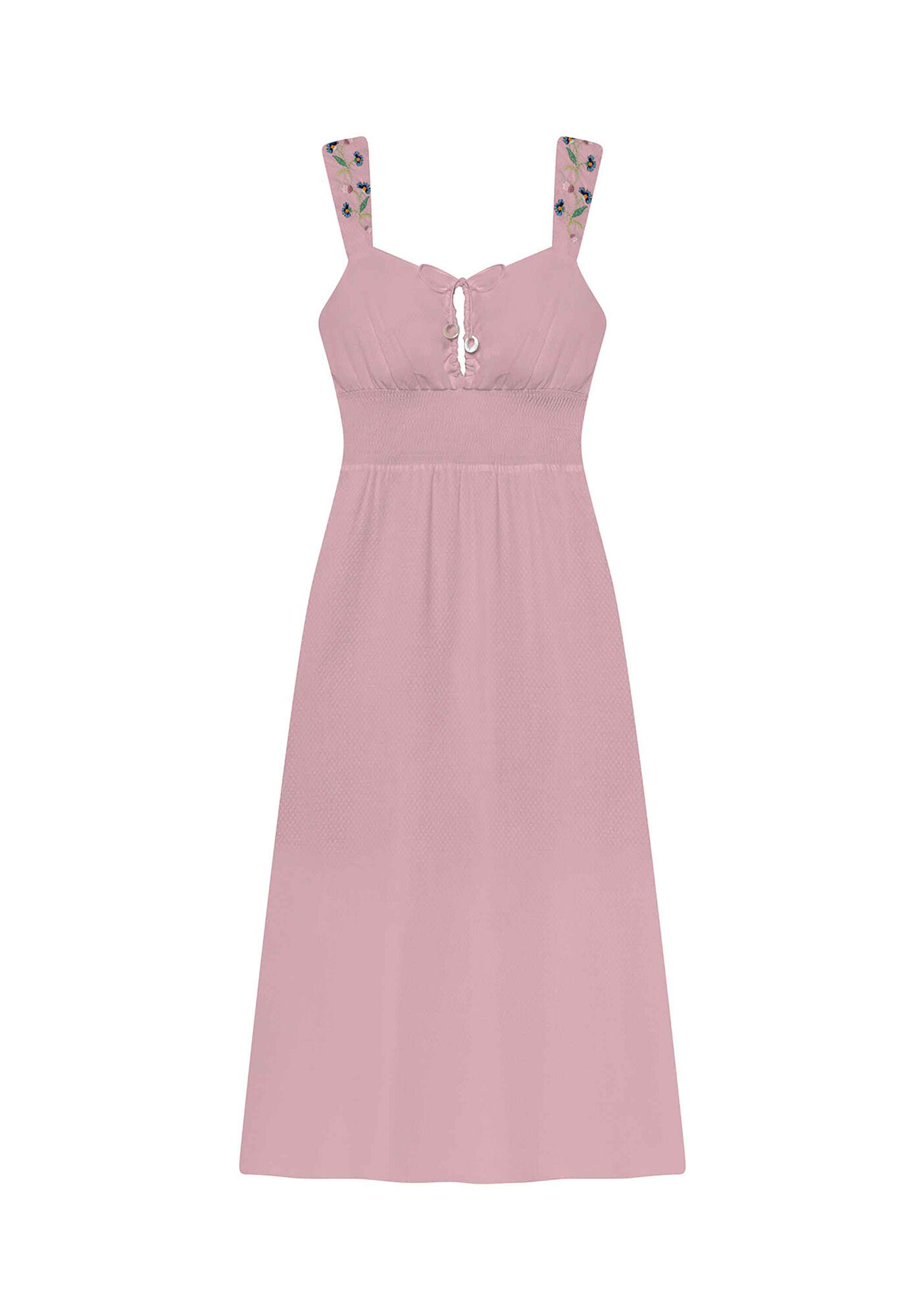 Vestido Tecido Rayon Stars Midi, , large.