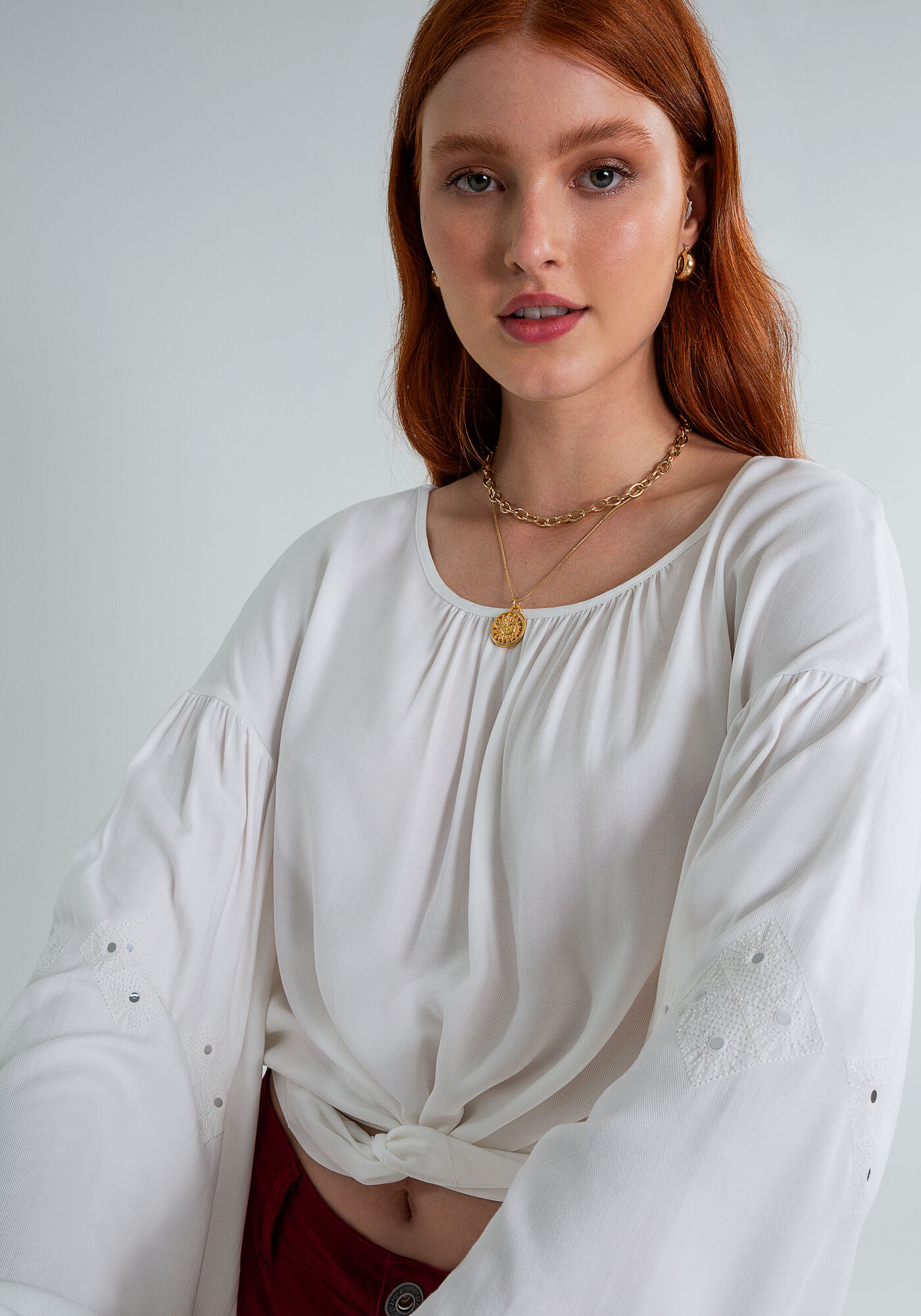 Blusa Cropped Transpasse Bordado, BRANCO OFF WHITE, large.