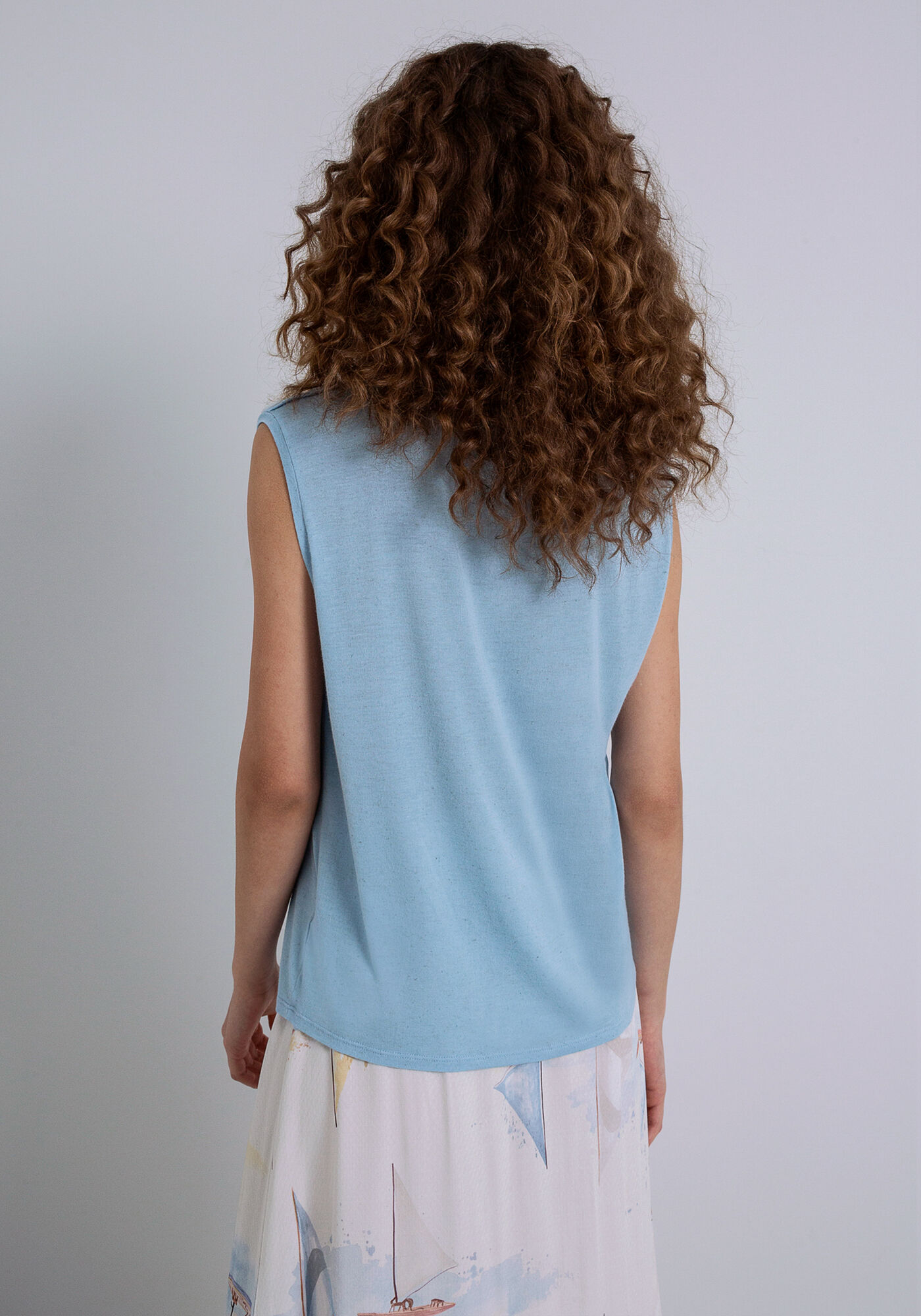 Regata em Malha com Bot&otilde;es Ombros, , large.