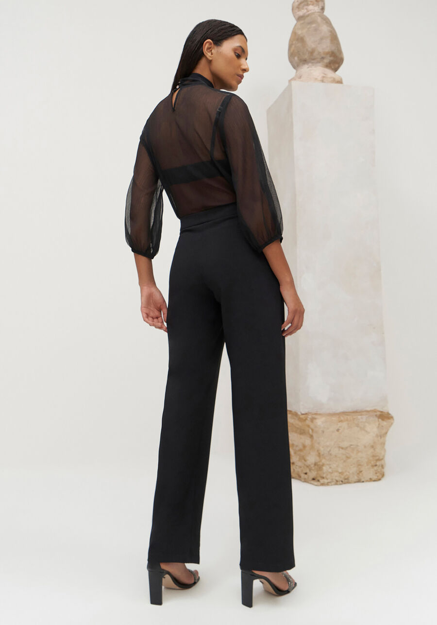 Calça Reta Alfaiataria Slim com Cintura Média, . Calça Reta Alfaiataria Slim com Cintura Média, , large.