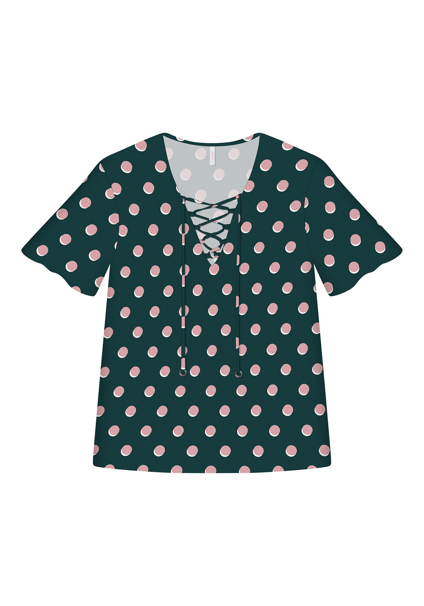 Blusa Amarra&ccedil;&atilde;o Decote Estampada, POA, large.