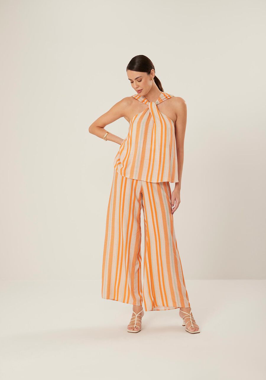 Calça Reta Saída de Praia em Viscose Estampada, . Calça Reta Saída de Praia em Viscose Estampada, , large.