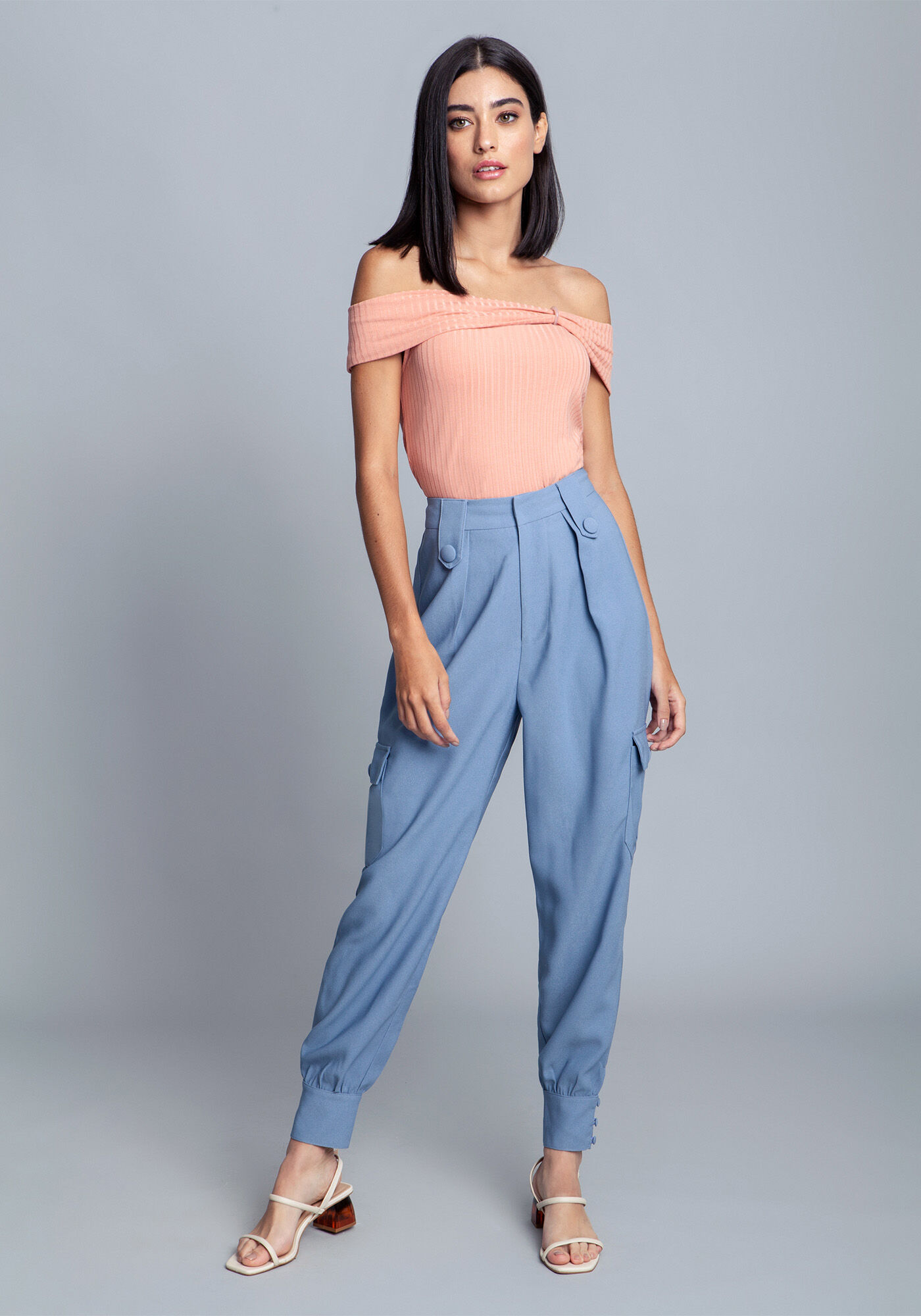 Blusa Malha Canelado Tracy, , large.