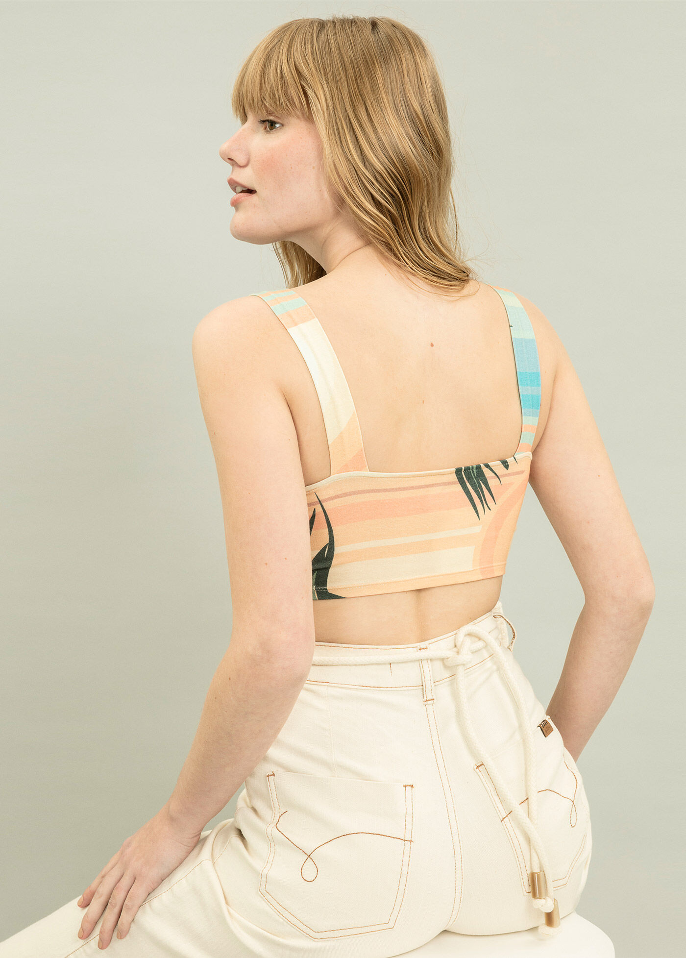 Blusa Cropped Estampa, , large.