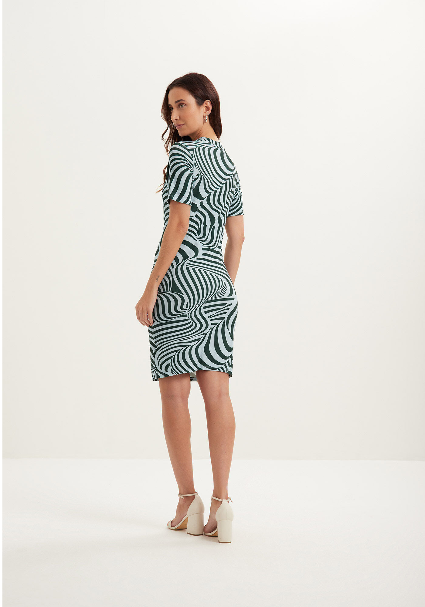 Vestido Malha Canelado Sevilha, , large.