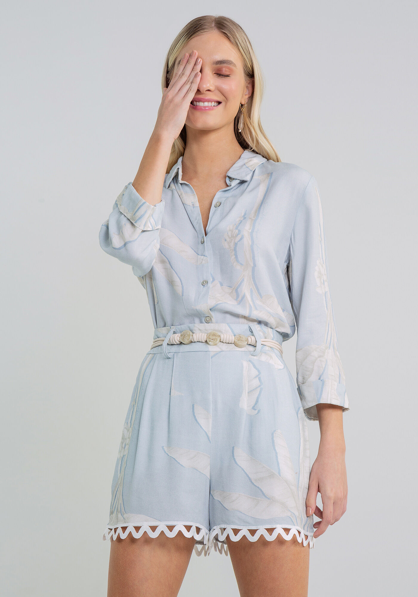 Camisa Manga 3/4 Estampa, , large.