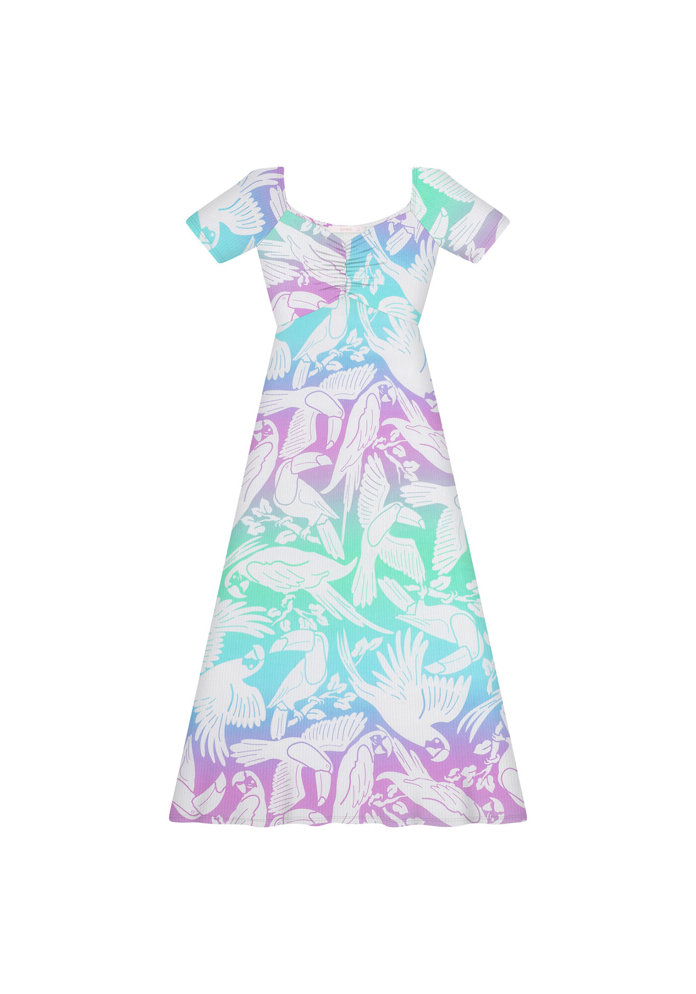 Vestido M&iacute;di Franzido Busto, , large.