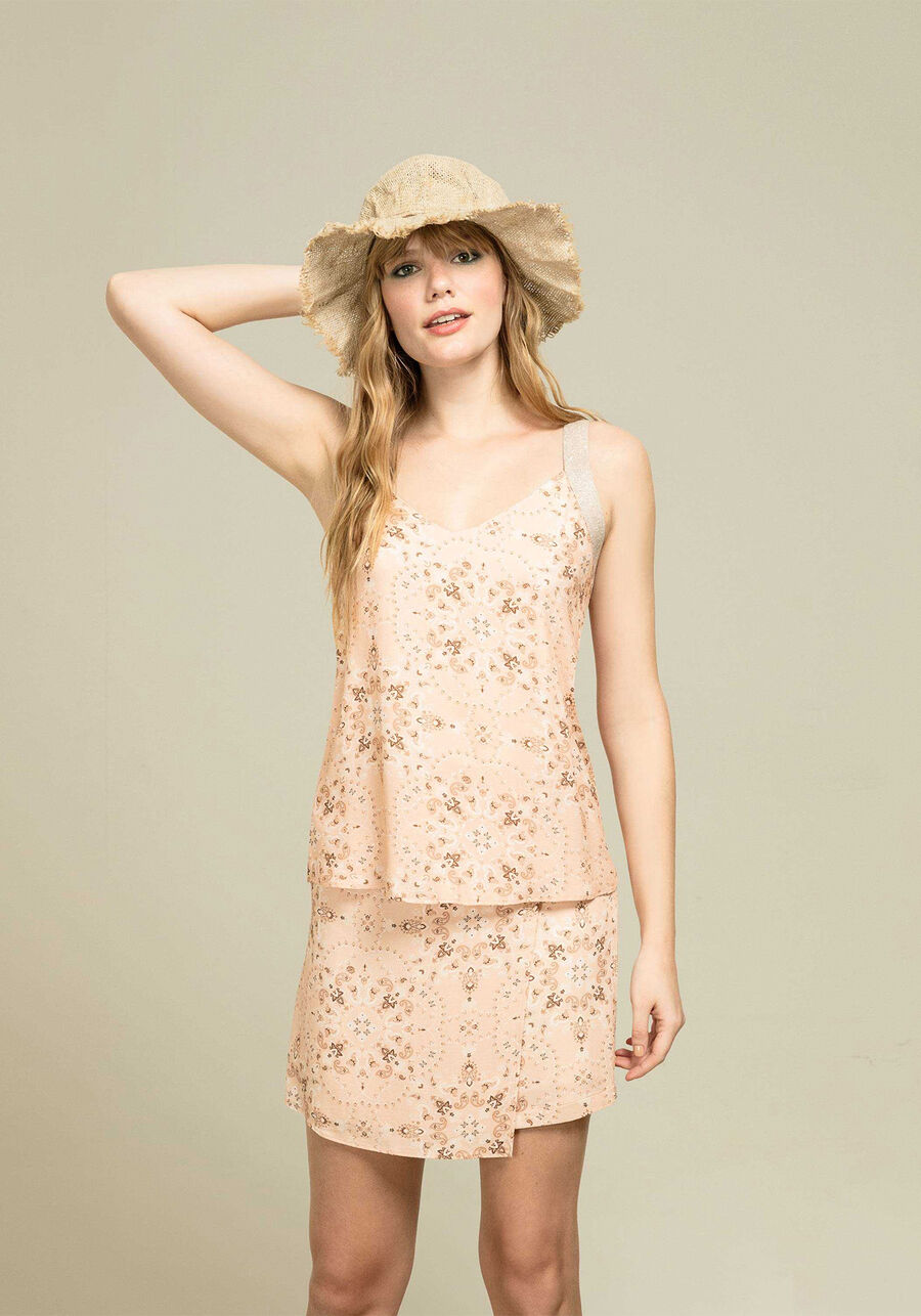 Blusa com Alças Retilínea, . Blusa com Alças Retilínea, , large.