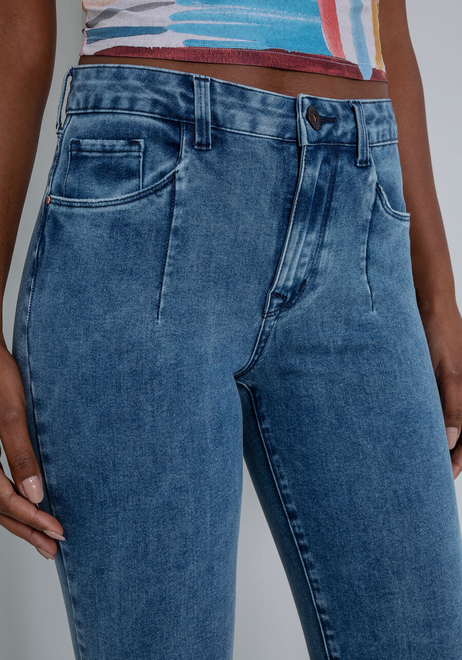 Calça Jeans Skinny Cropped Bali Elastic, JEANS, large.