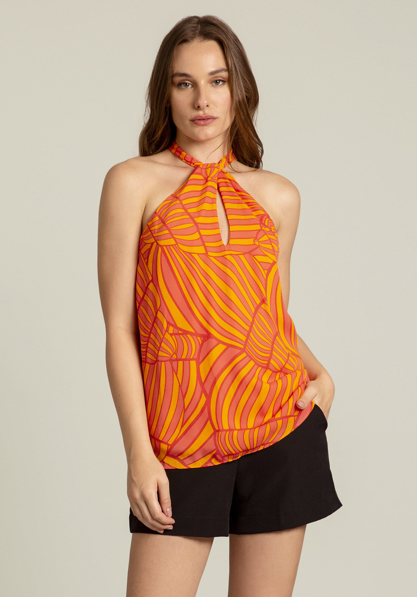 Blusa Frente &Uacute;nica Cinto, , large.