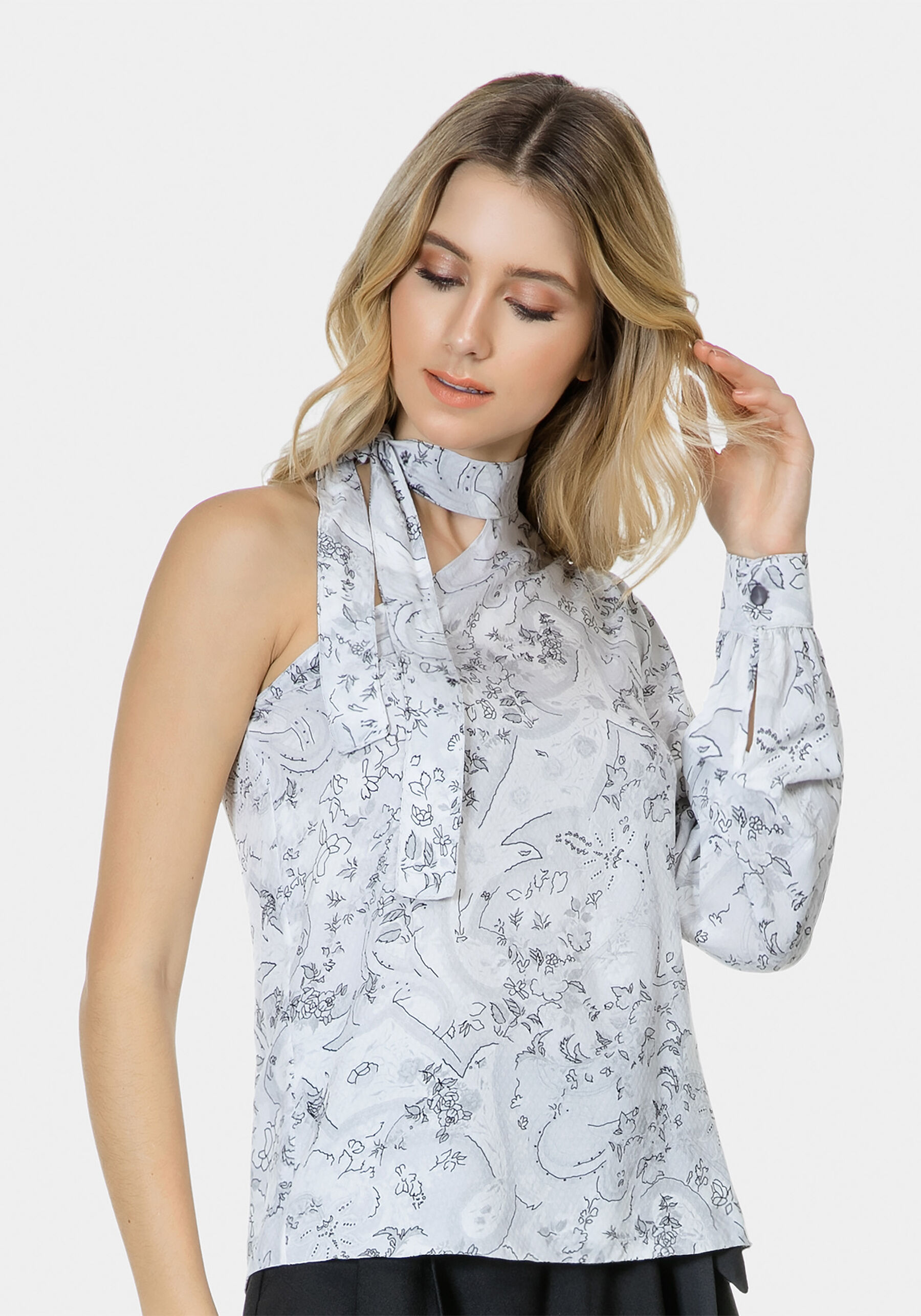 Blusa Ombro Só Estampada Tecido, . Blusa Ombro Só Estampada Tecido, , large.