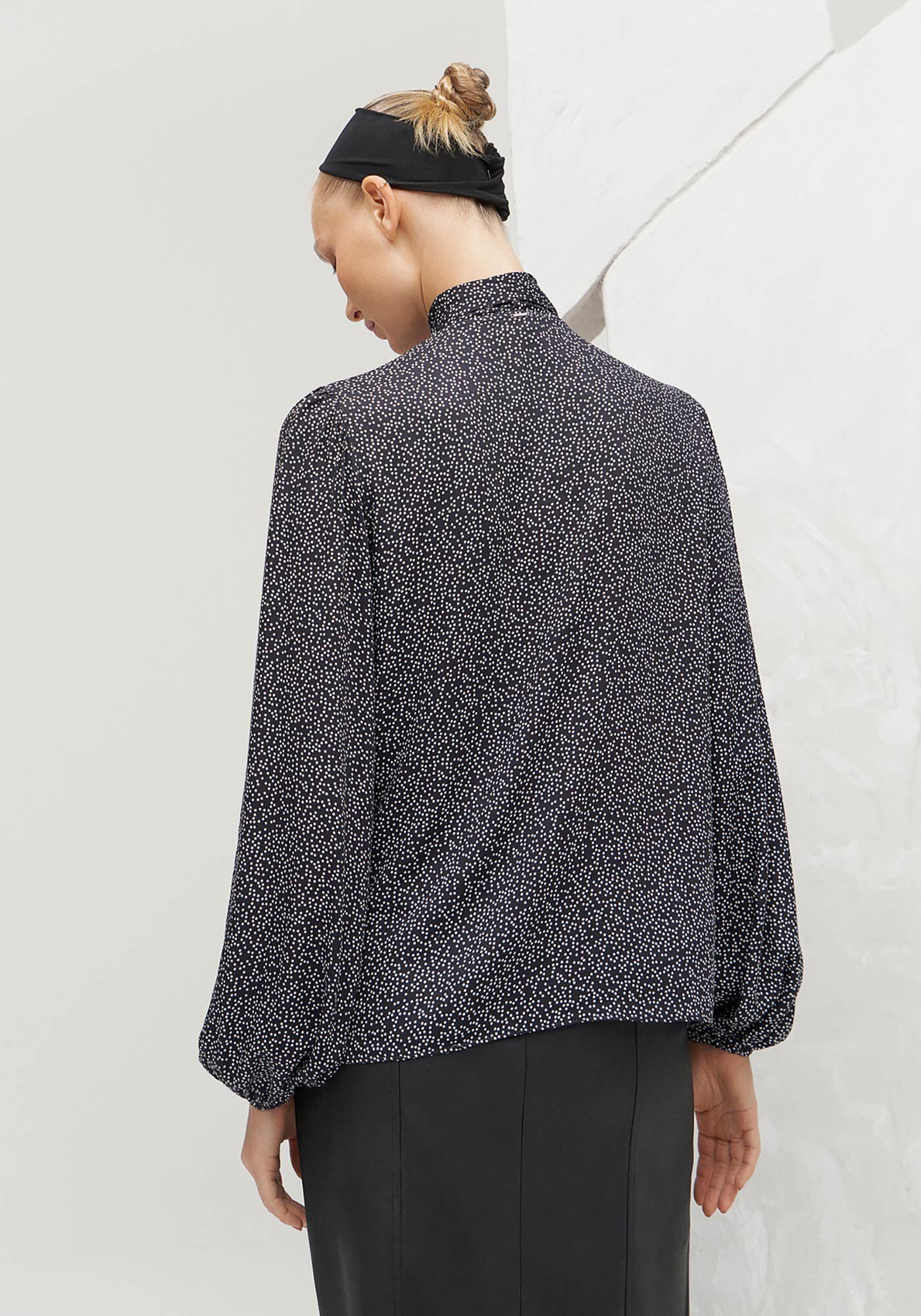 Blusa Manga Longa com Amarra&ccedil;&atilde;o Decote, DOTS, large.