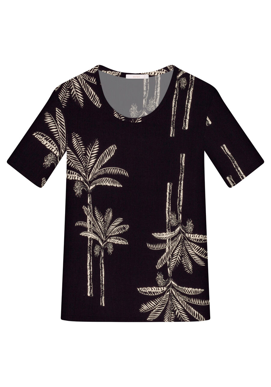 Blusa Manga Curta Estampa, . Blusa Manga Curta Estampa, , large.