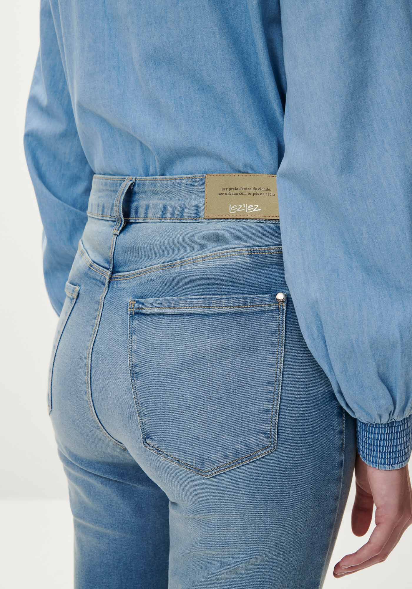 Cal&ccedil;a Jeans Skinny Cintura Alta Clara Estonada, JEANS, large.