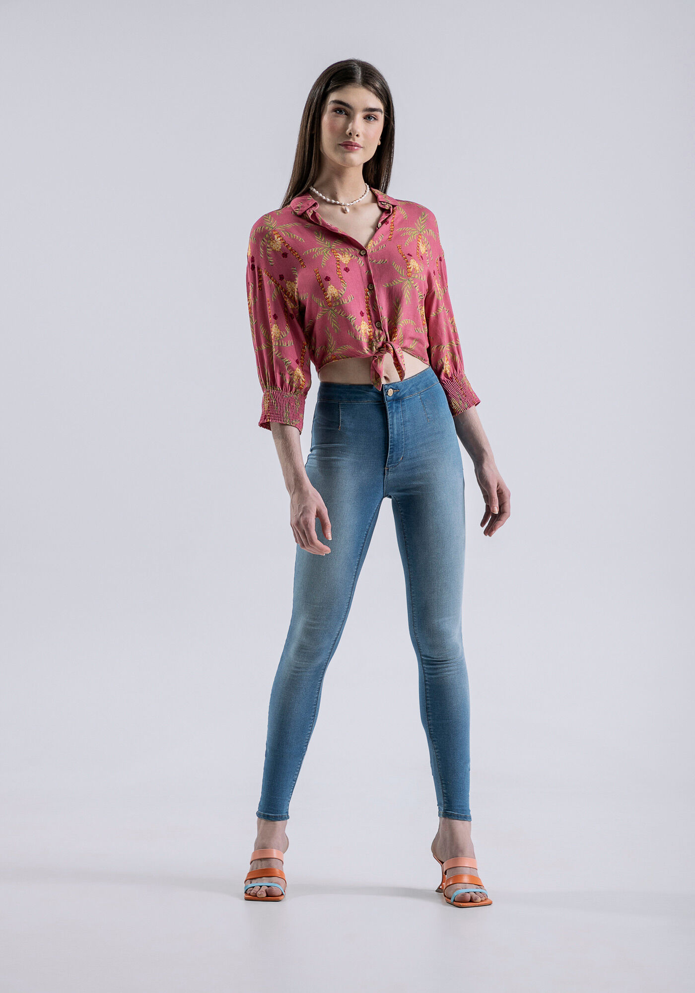 Cal&ccedil;a Jeans Jegging Cintura Super Alta, JEANS, large.