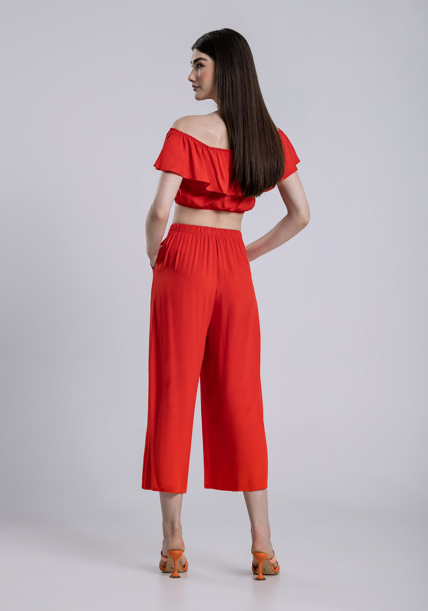 Cal&ccedil;a Pantacourt Rayon Star Cores, , large.