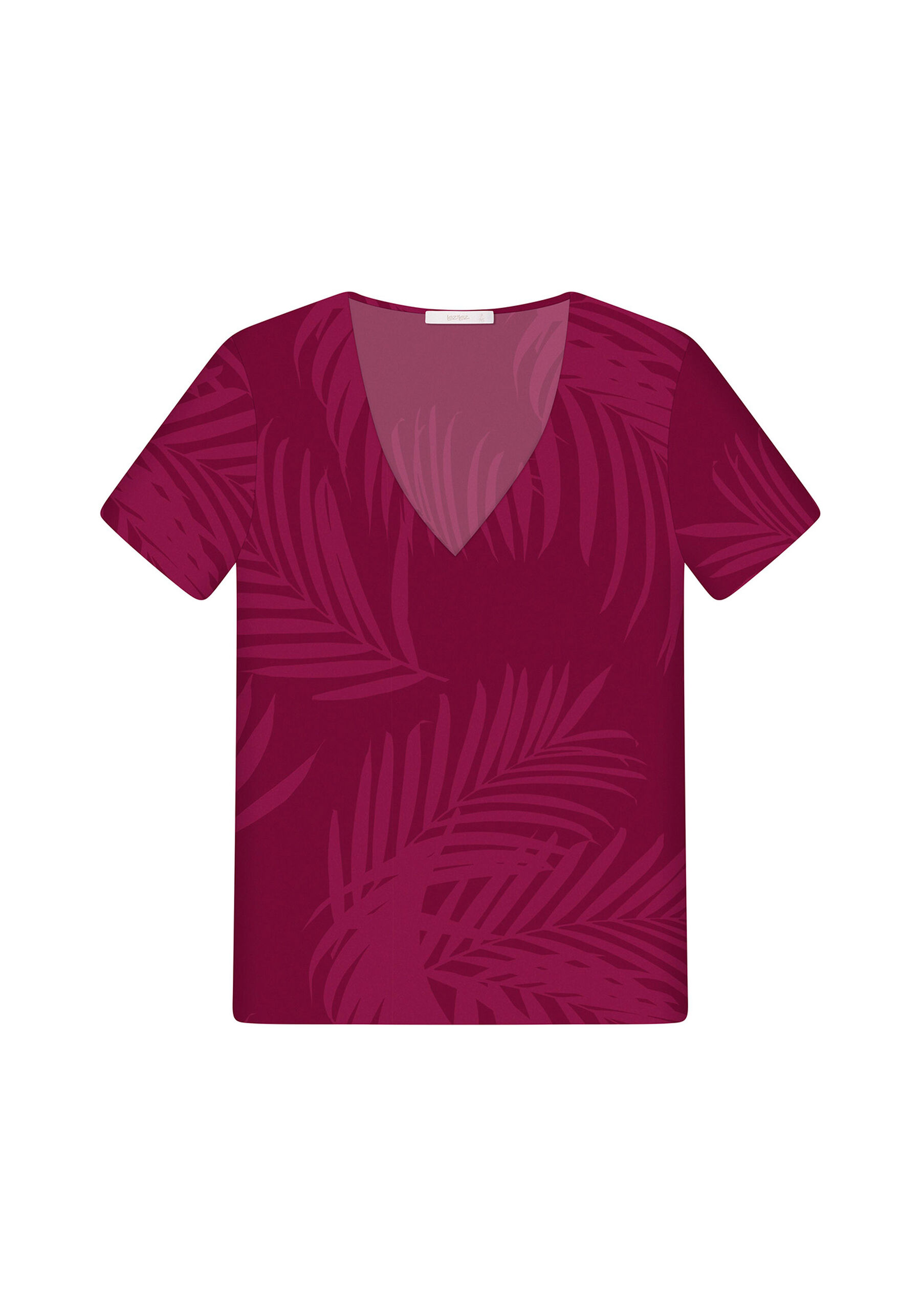Blusa Estampada Decote V, . Blusa Estampada Decote V, , large.