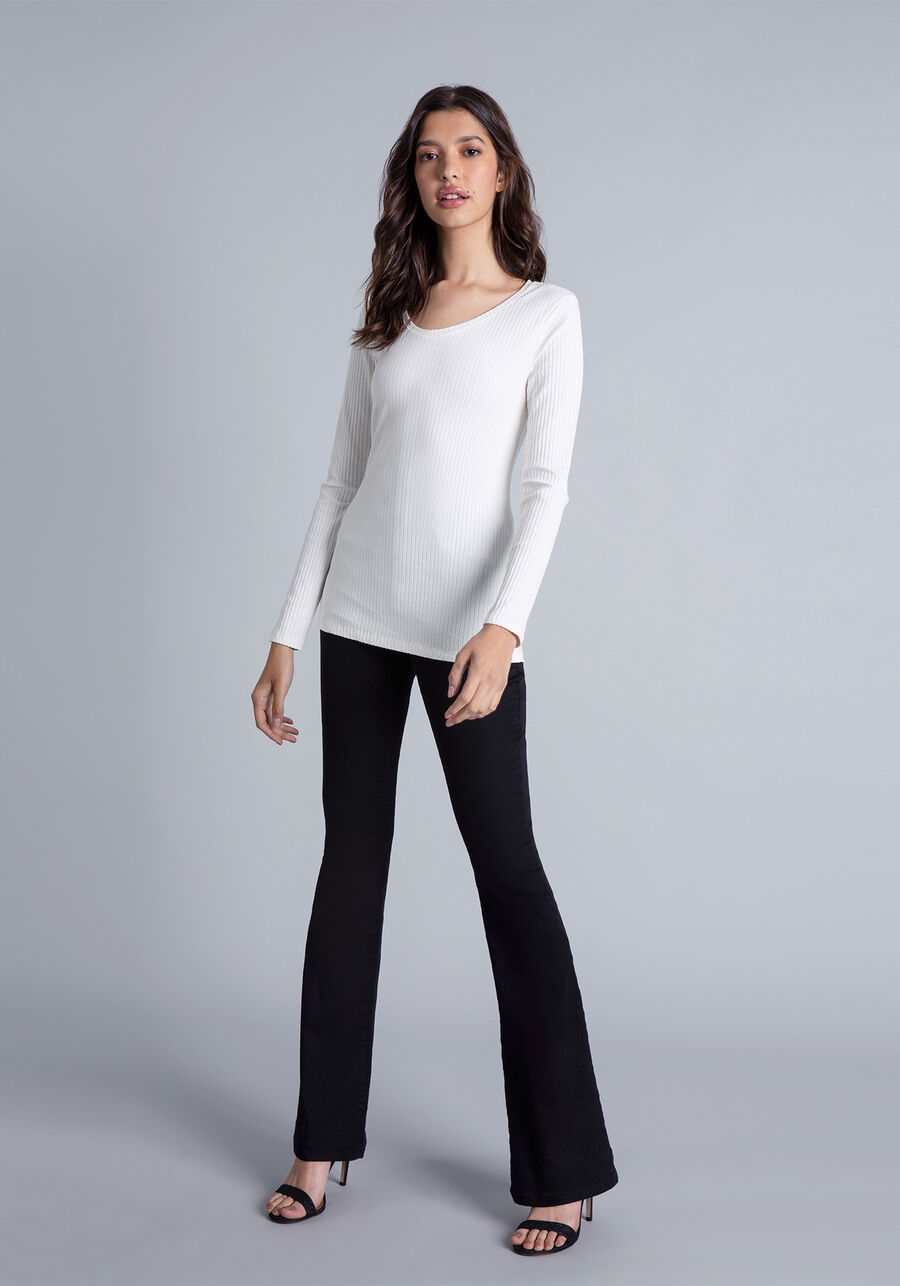 Blusa Manga Longa Decote V, . Blusa Manga Longa Decote V, , large.