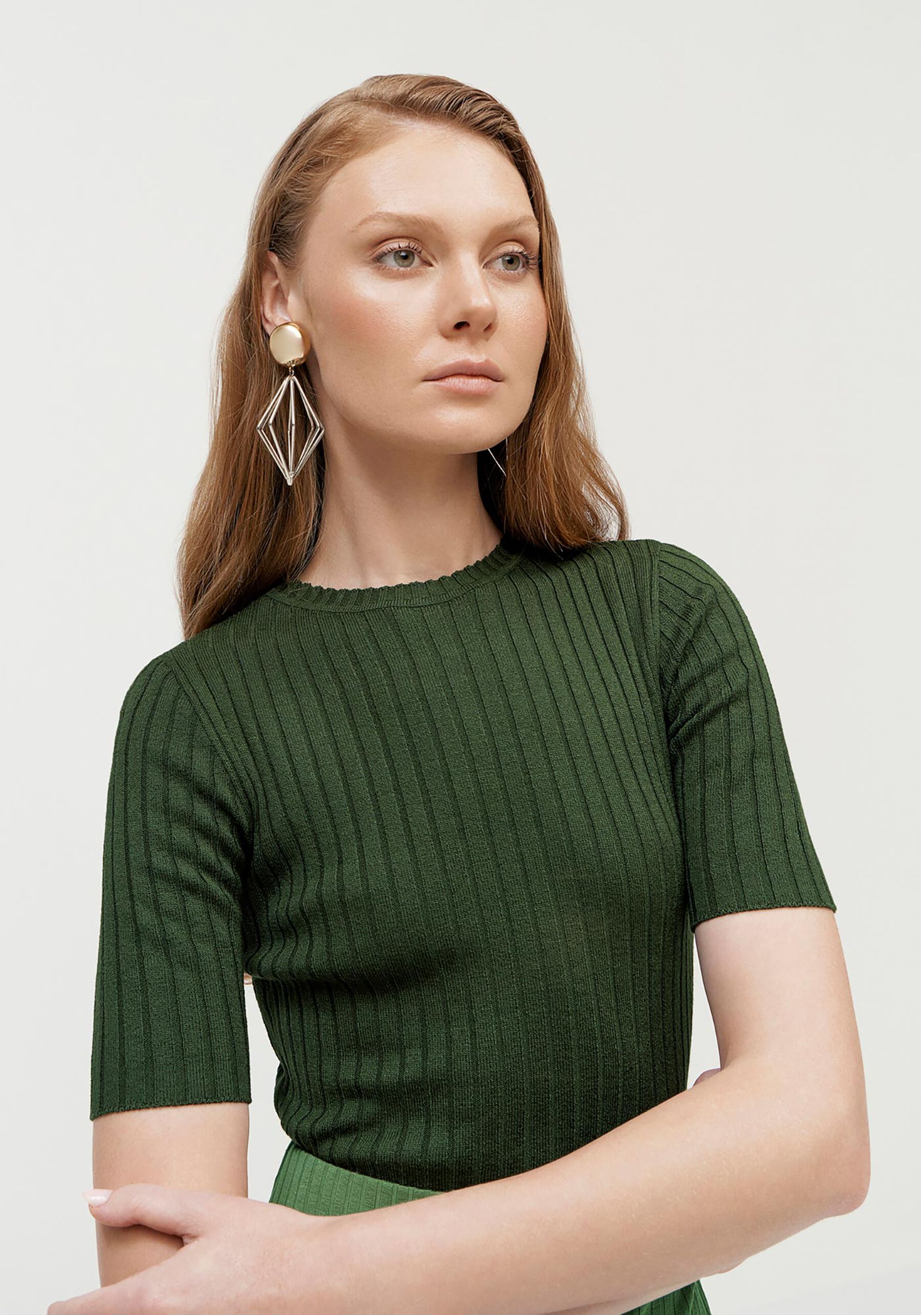 Blusa Cropped em Tricô Canelado, . Blusa Cropped em Tricô Canelado, , large.