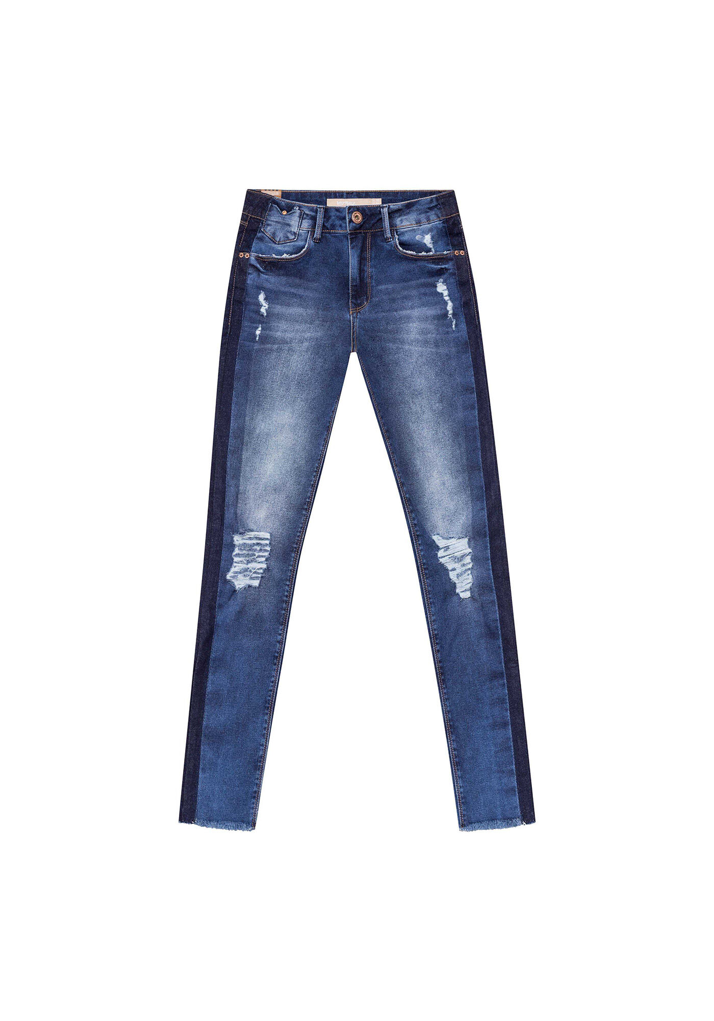 Cal&ccedil;a Skinny Bali Duo Core Jeans, , large.