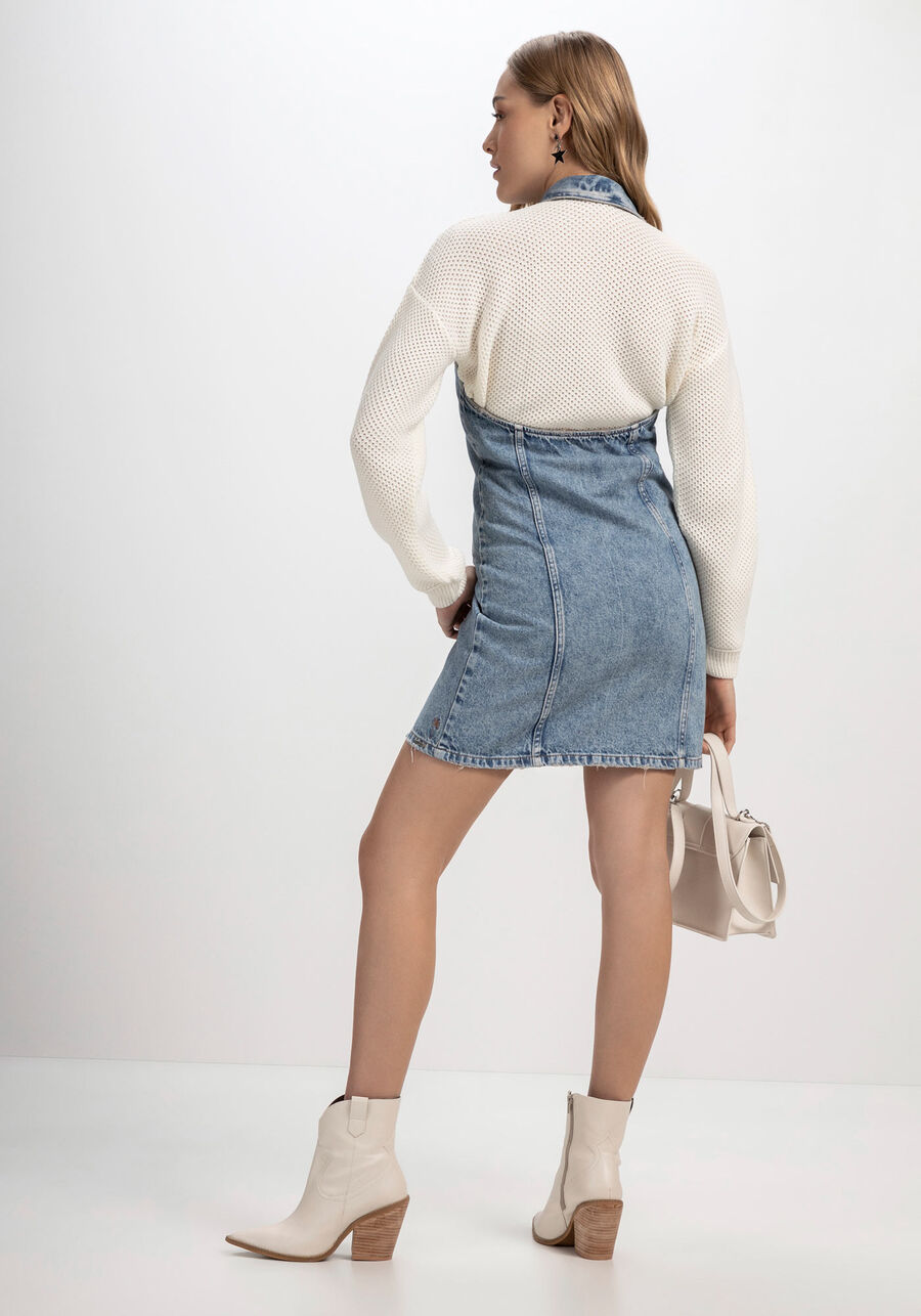 Vestido Curto Jeans Frente Única, . Vestido Curto Jeans Frente Única, , large.