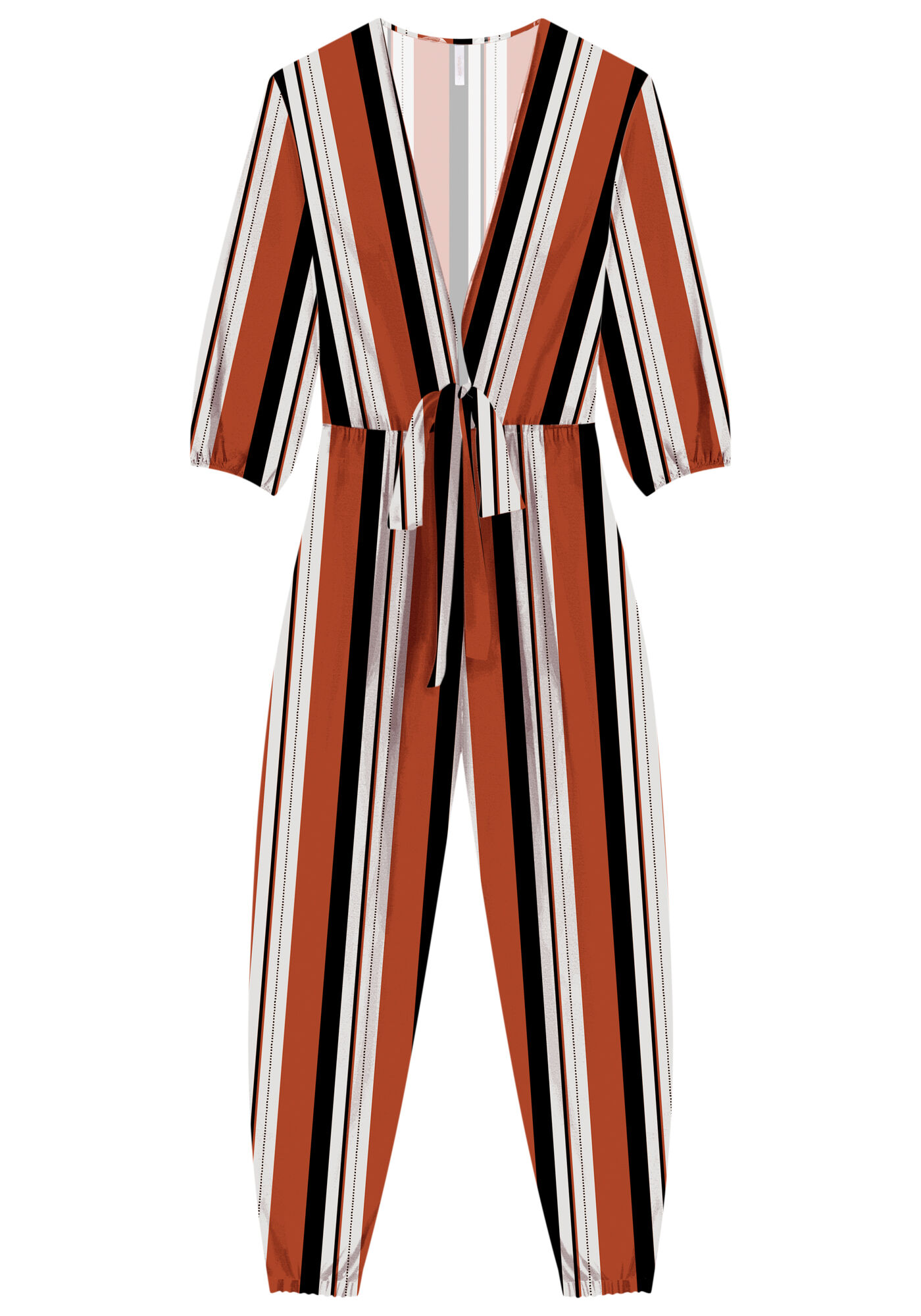 Macac&atilde;o Longo em Viscose com Faixa, SENTIDO, large.