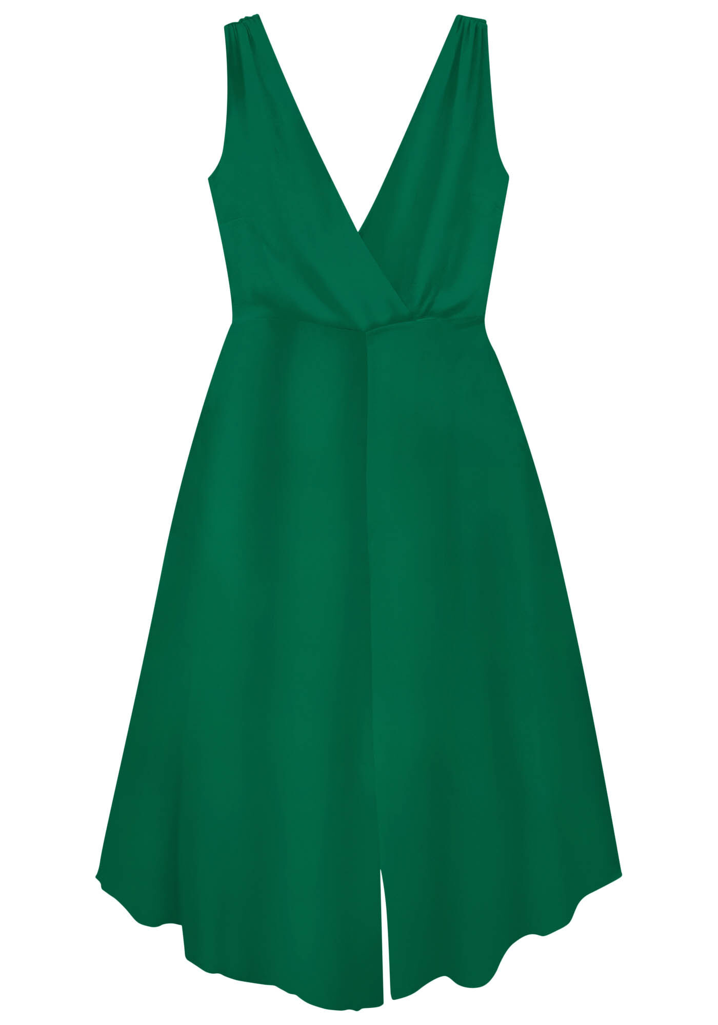 Macac&atilde;o Pantacourt Decote Transpassado Cores, VERDE GLIMMER, large.