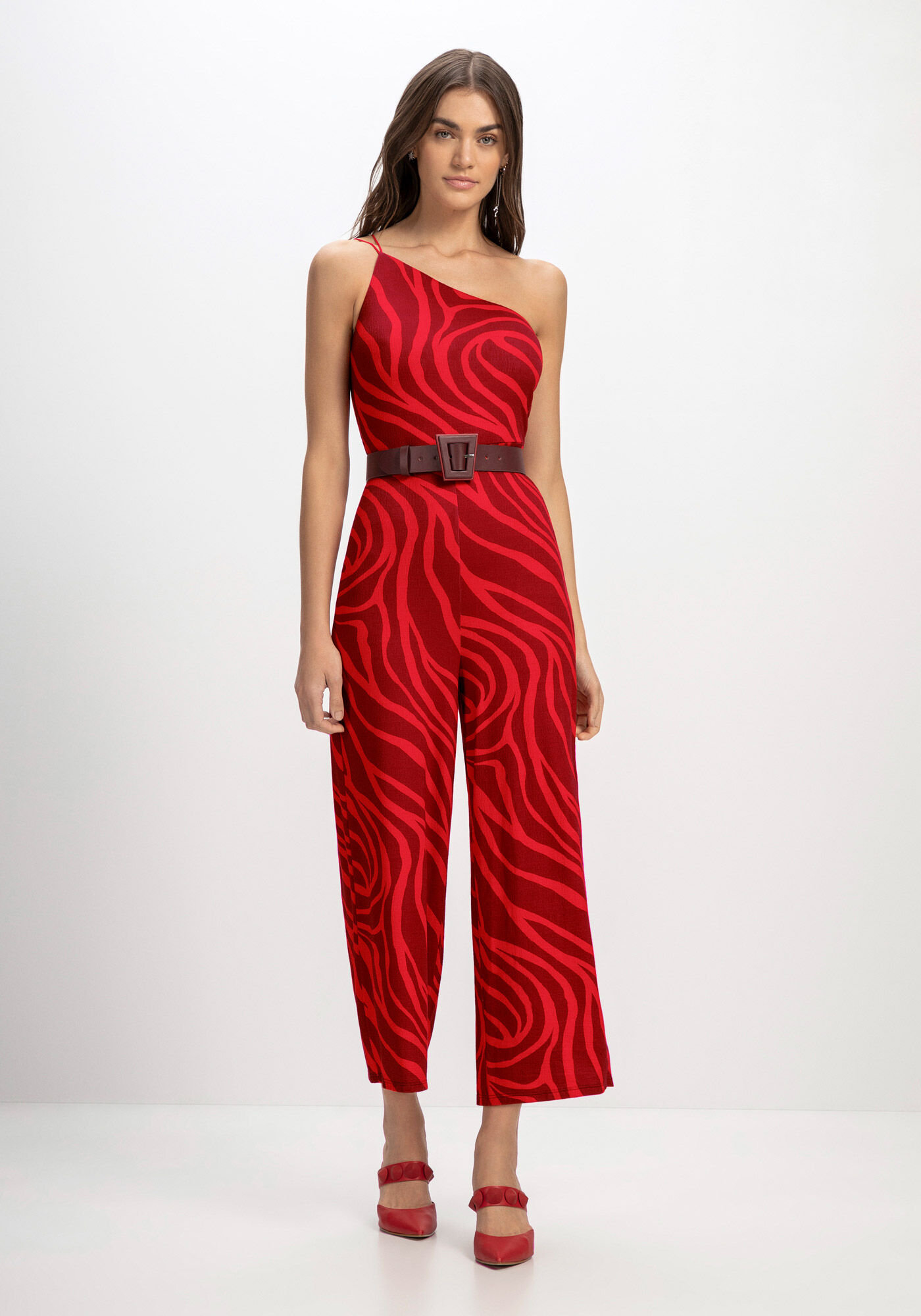 Macac&atilde;o Midi Estampado Ombro S&oacute;, MAGMA, large.