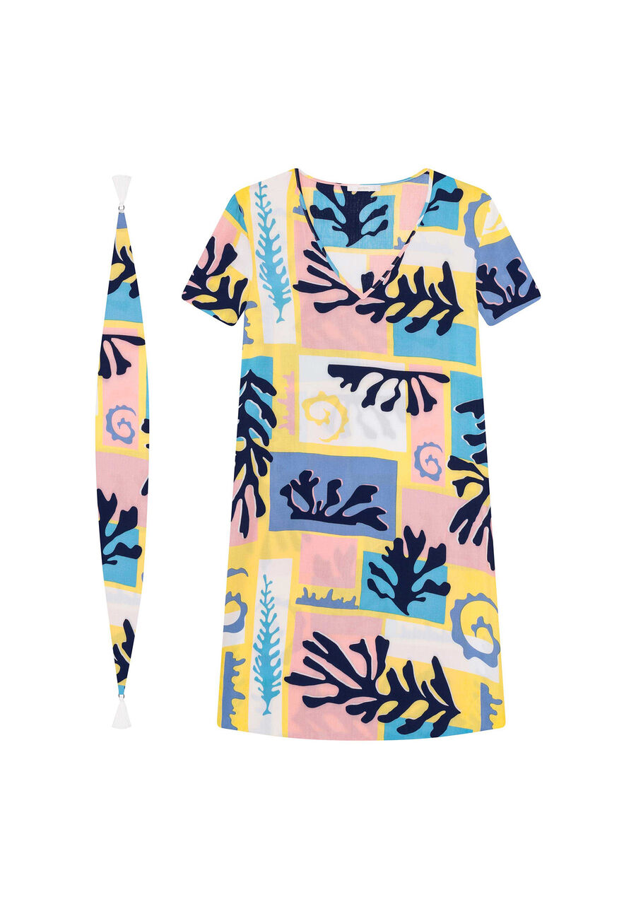 Vestido com Cinto Estampa Coogee, . Vestido com Cinto Estampa Coogee, , large.