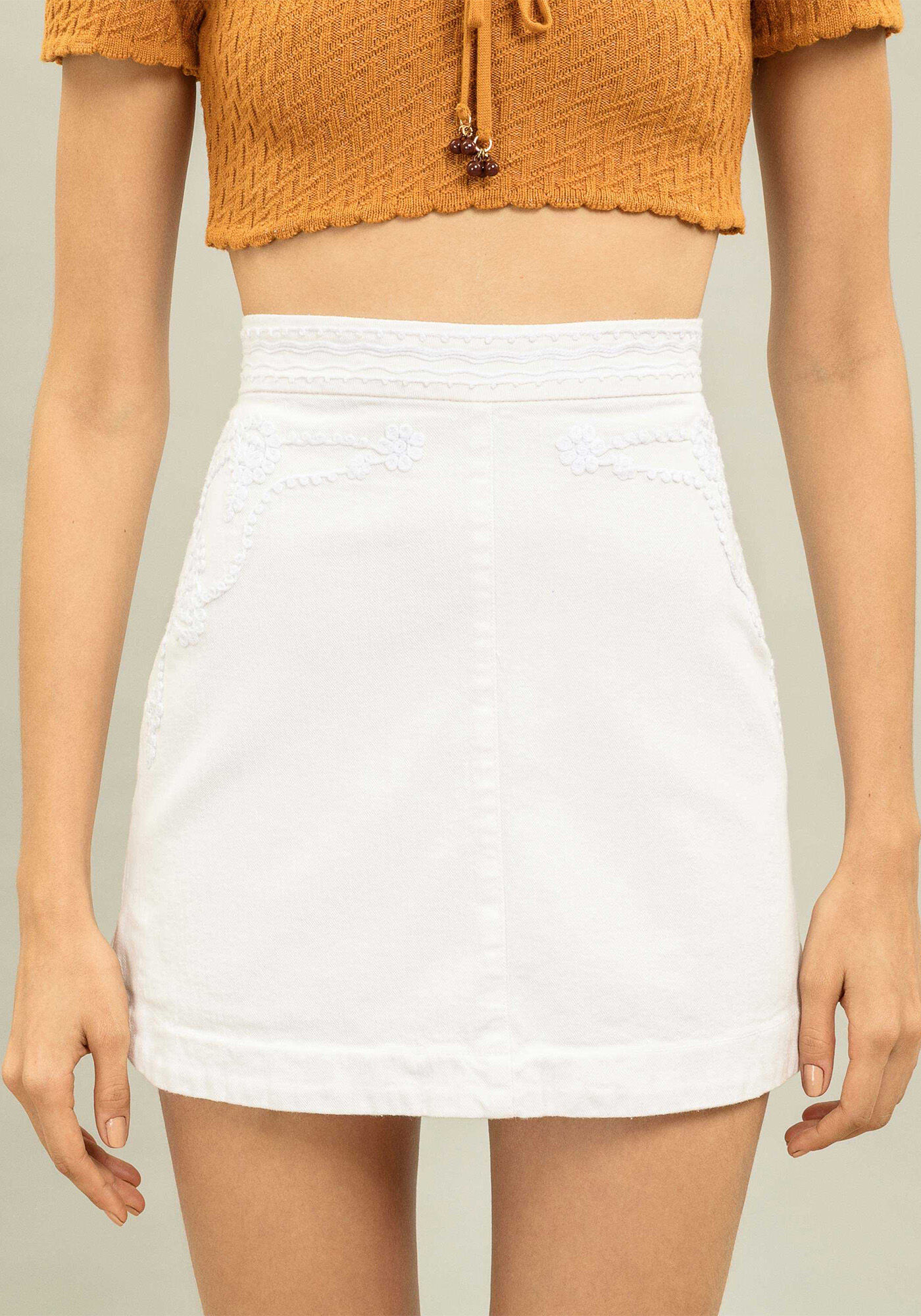 Saia Sarja Bordada I Am Soft, , large.