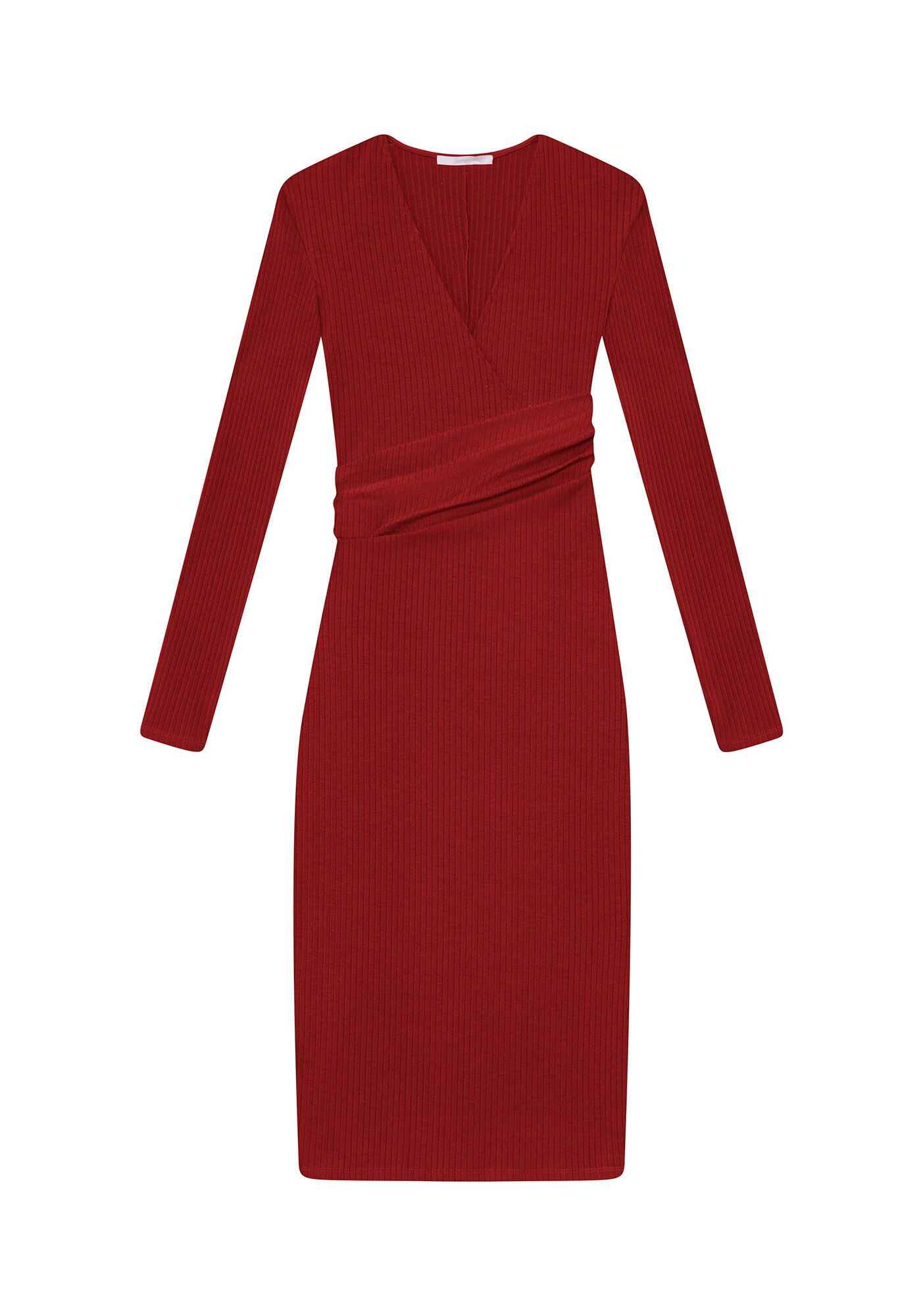 Vestido M&iacute;di Transpassado, , large.