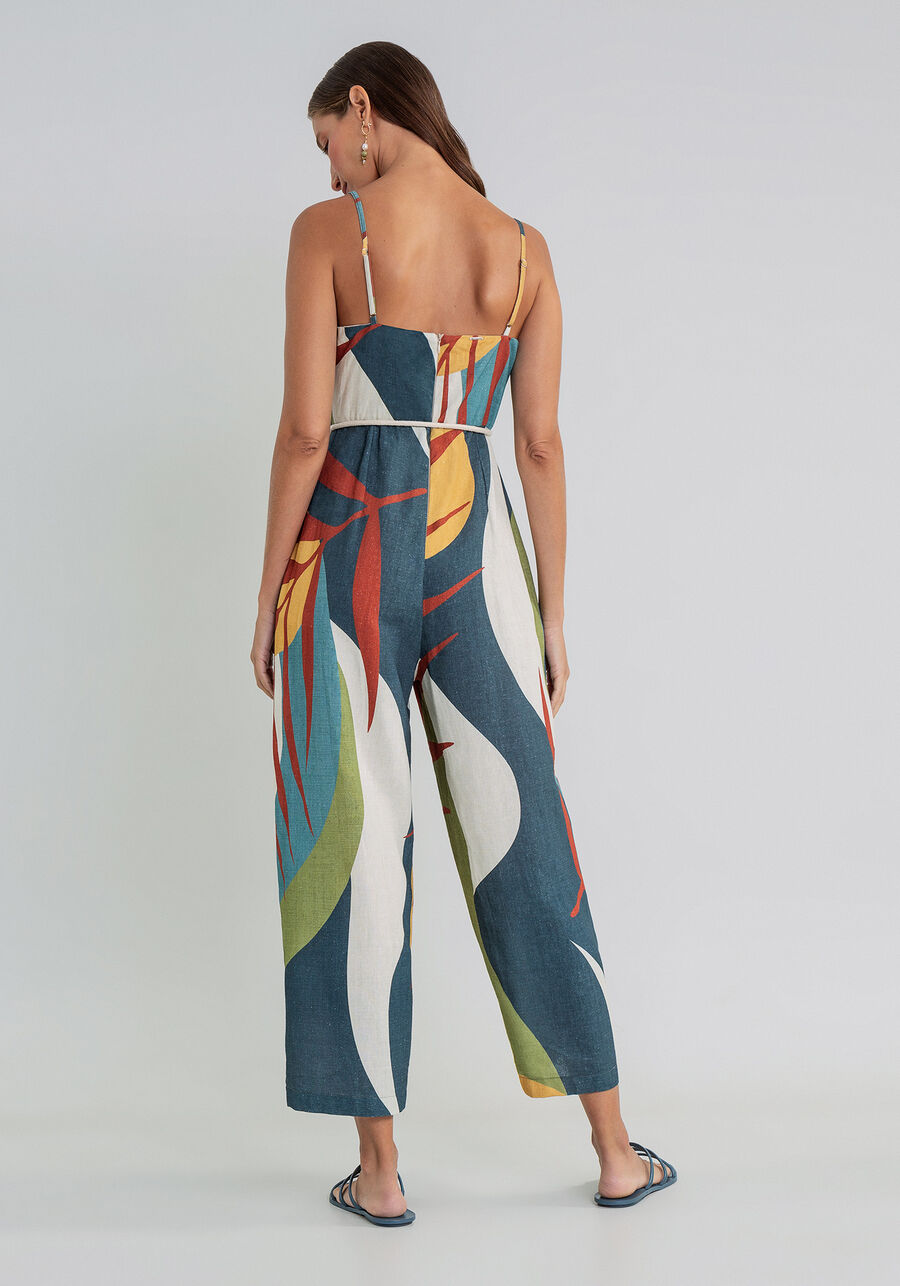 Macacão Mídi com Cinto Estampa, . Macacão Mídi com Cinto Estampa, , large.